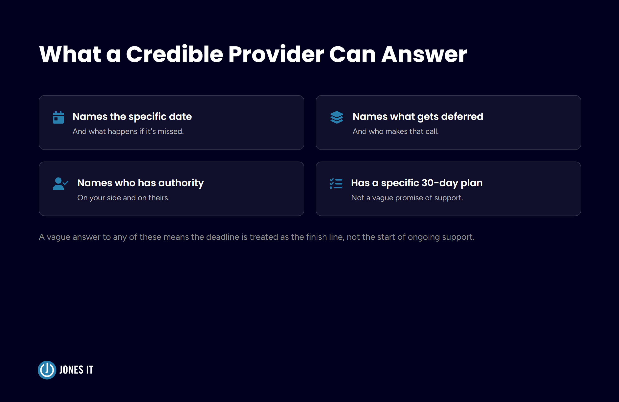 Questions to ask your MSP checklist