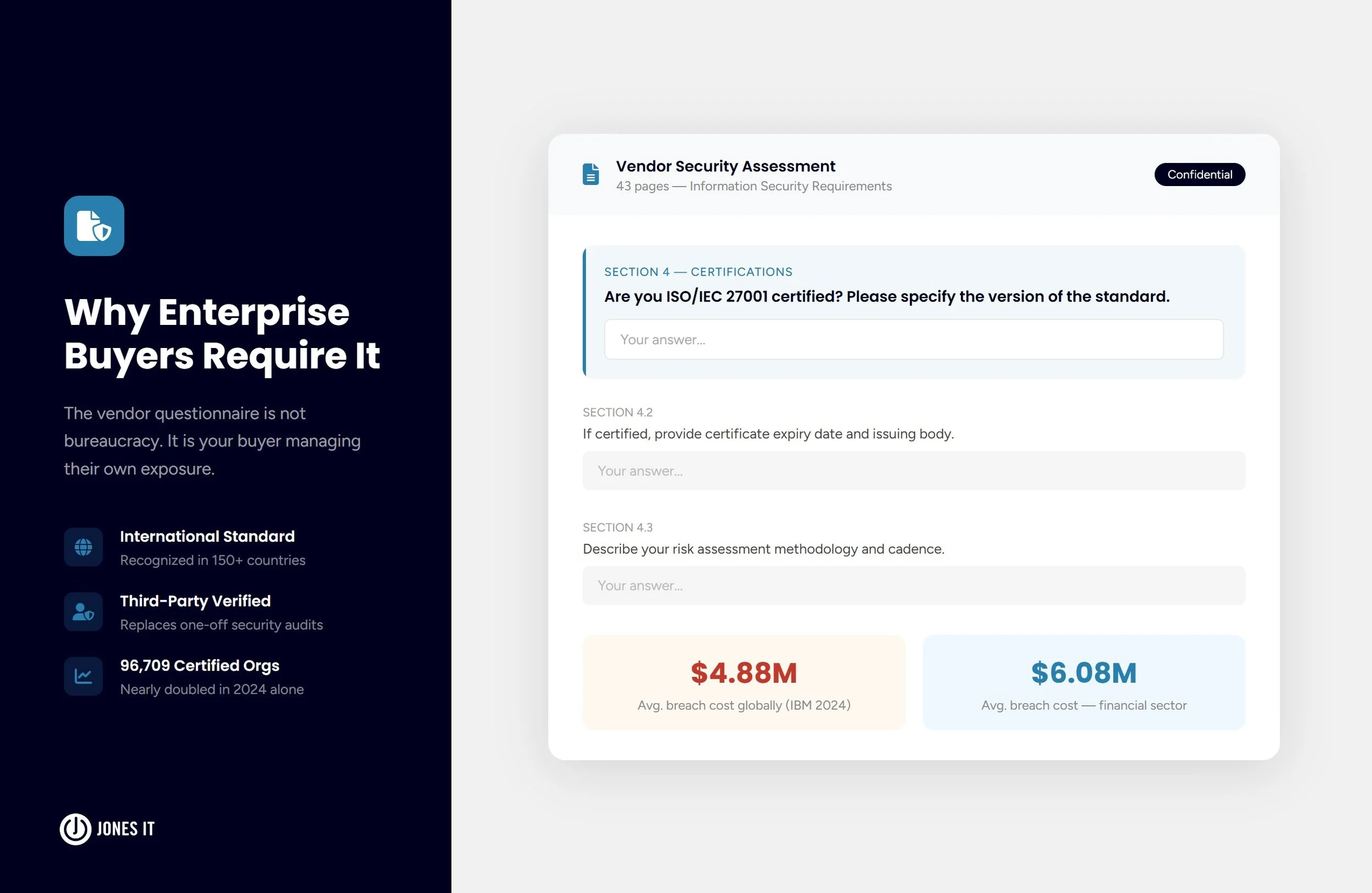 enterprise vendor security questionnaire