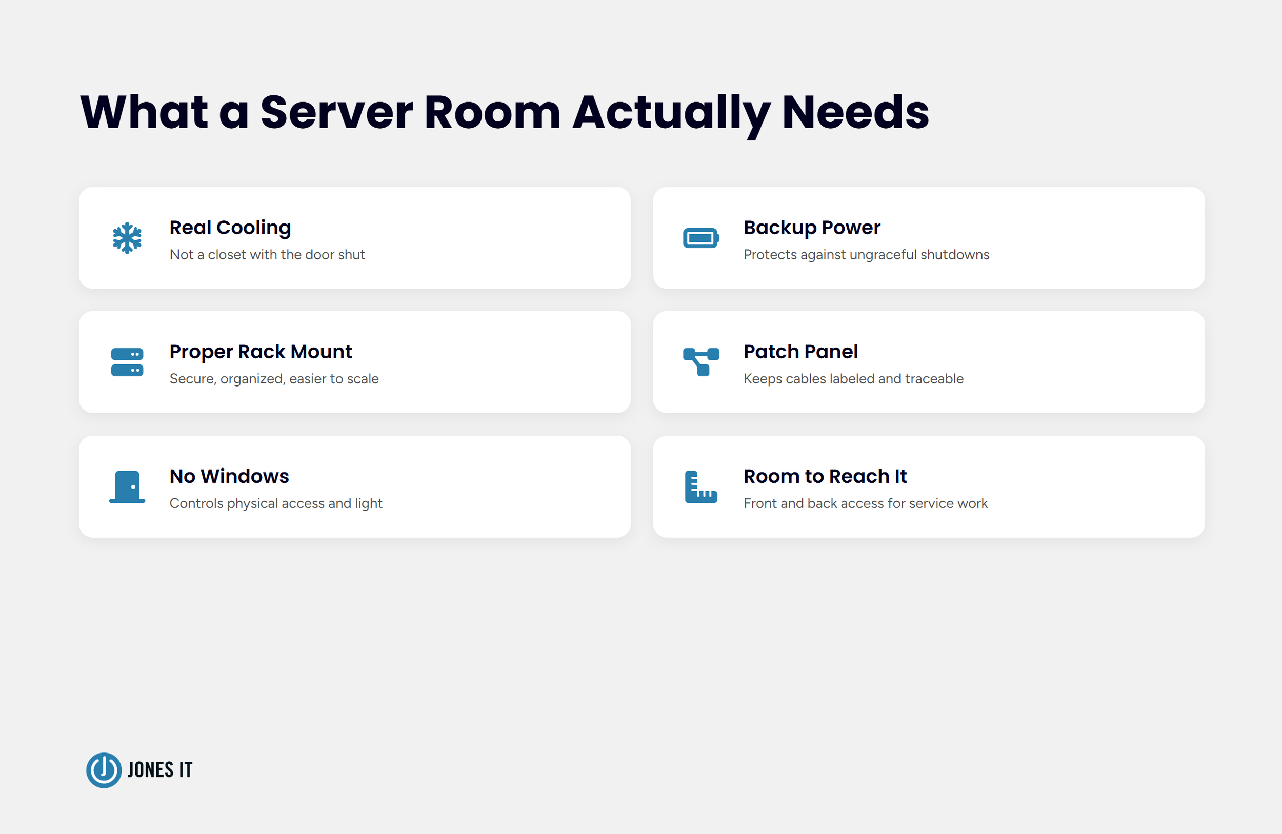 Server room requirements