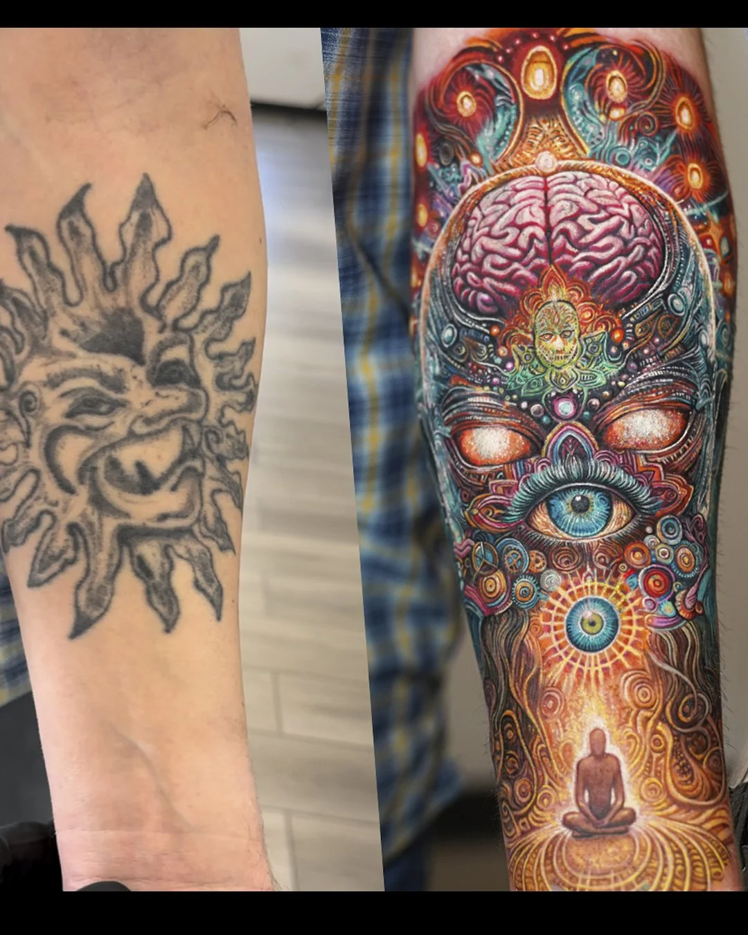 surealism cover up tattoo
