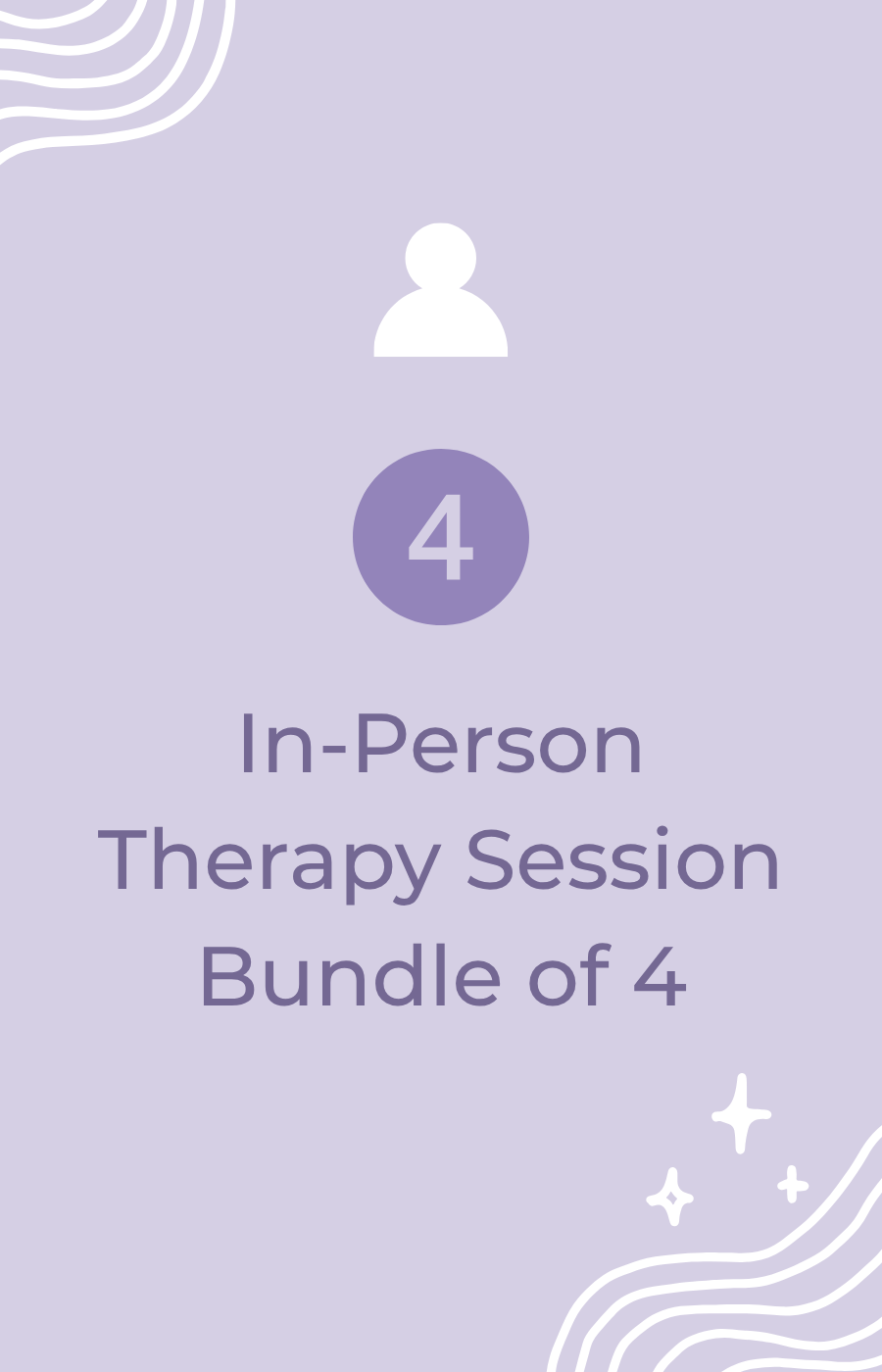In-Person Therapy Session Bundle of 4
