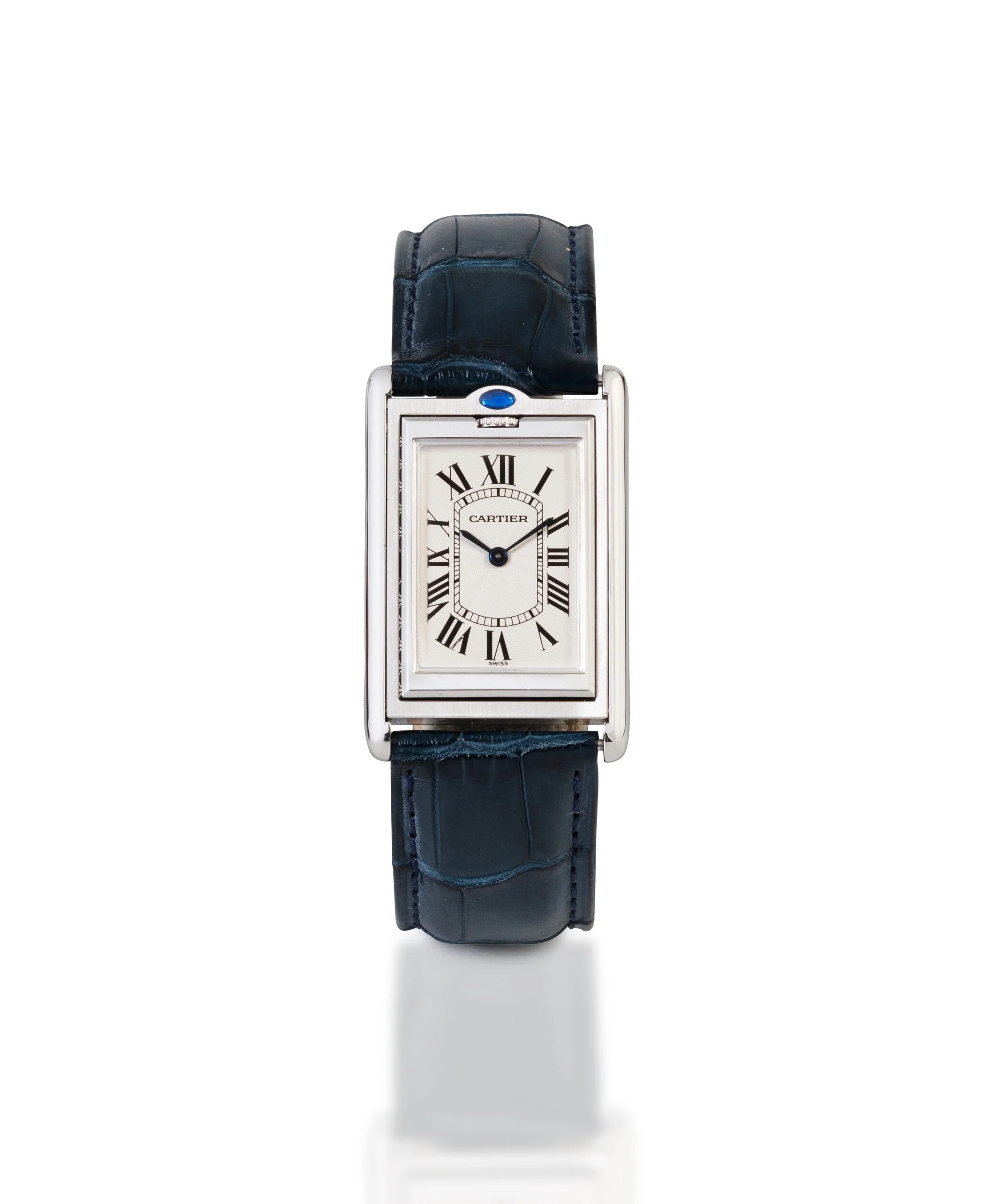【PRE-OWNED】CARTIER TANK BASCULANTE QUARTZ WATCH W1011258 23MM