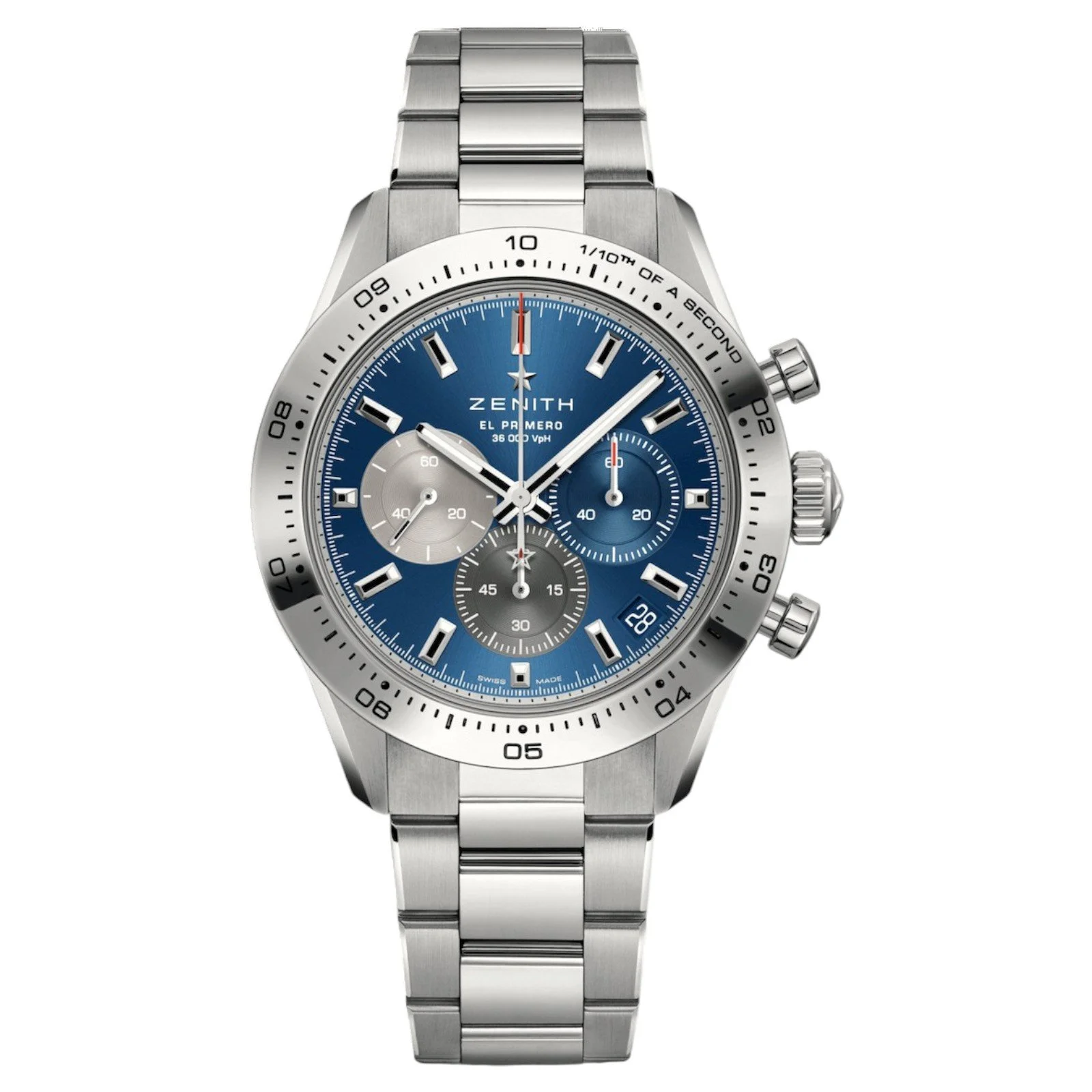 【BRAND NEW】ZENITH CHRONOMASTER SPORT 41MM BLUE SUNRAY TRICOLOR STEEL MEN'S WATCH 41MM