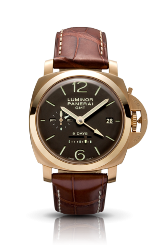 【PRE-OWNED】PANERAI LUMINOR 1950 18K ROSE GOLD CHOCO DIAL MENS WATCH PAM00289 44MM