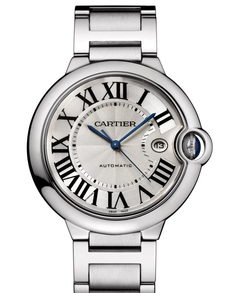 【PRE-OWNED】CARTIER BALLON BLEU DE SILVER DIAL STEEL WATCH W69012Z4 42MM