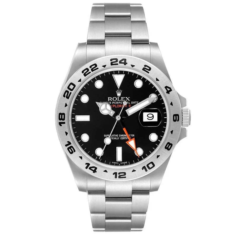 【PRE-OWNED】ROLEX EXPLORER II STEEL BLACK DIAL MENS WATCH 216570 42MM