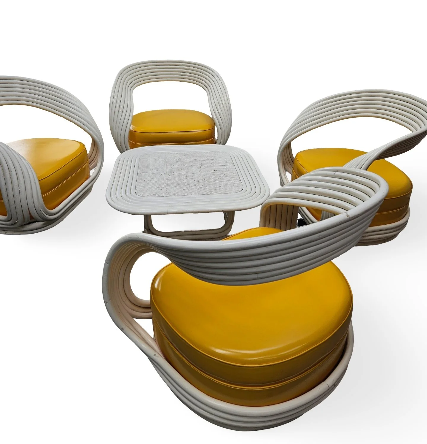 Eva Chairs/ Setting designed by Giovanni Travasa for Bonacina 1965