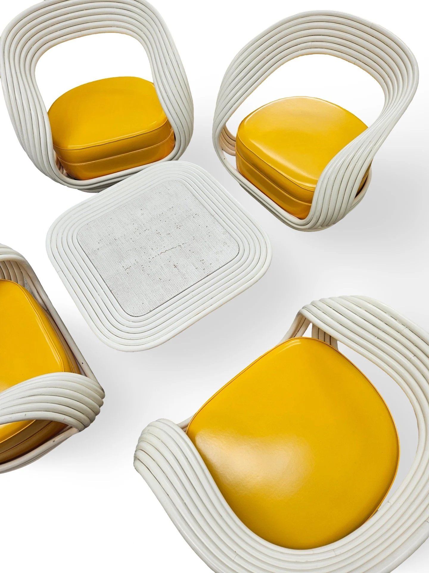 Eva Chairs/ Setting designed by Giovanni Travasa for Bonacina 1965