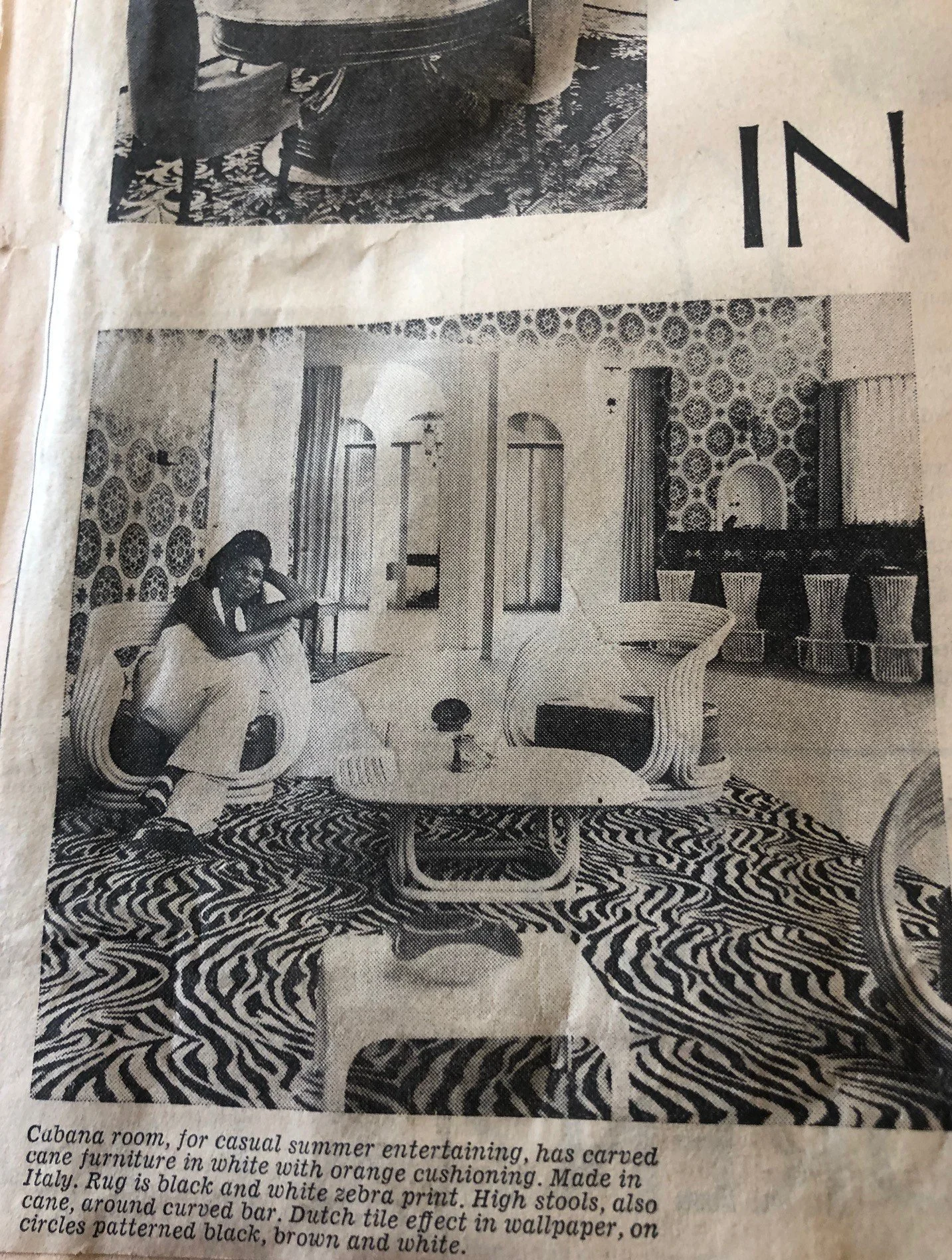 Alan & Ada Selwyn's home showing Eva setting by Giovanni Travasa for Bonacina Italy. Naliandrah Toorak designed by Holgar & Holgar Architects