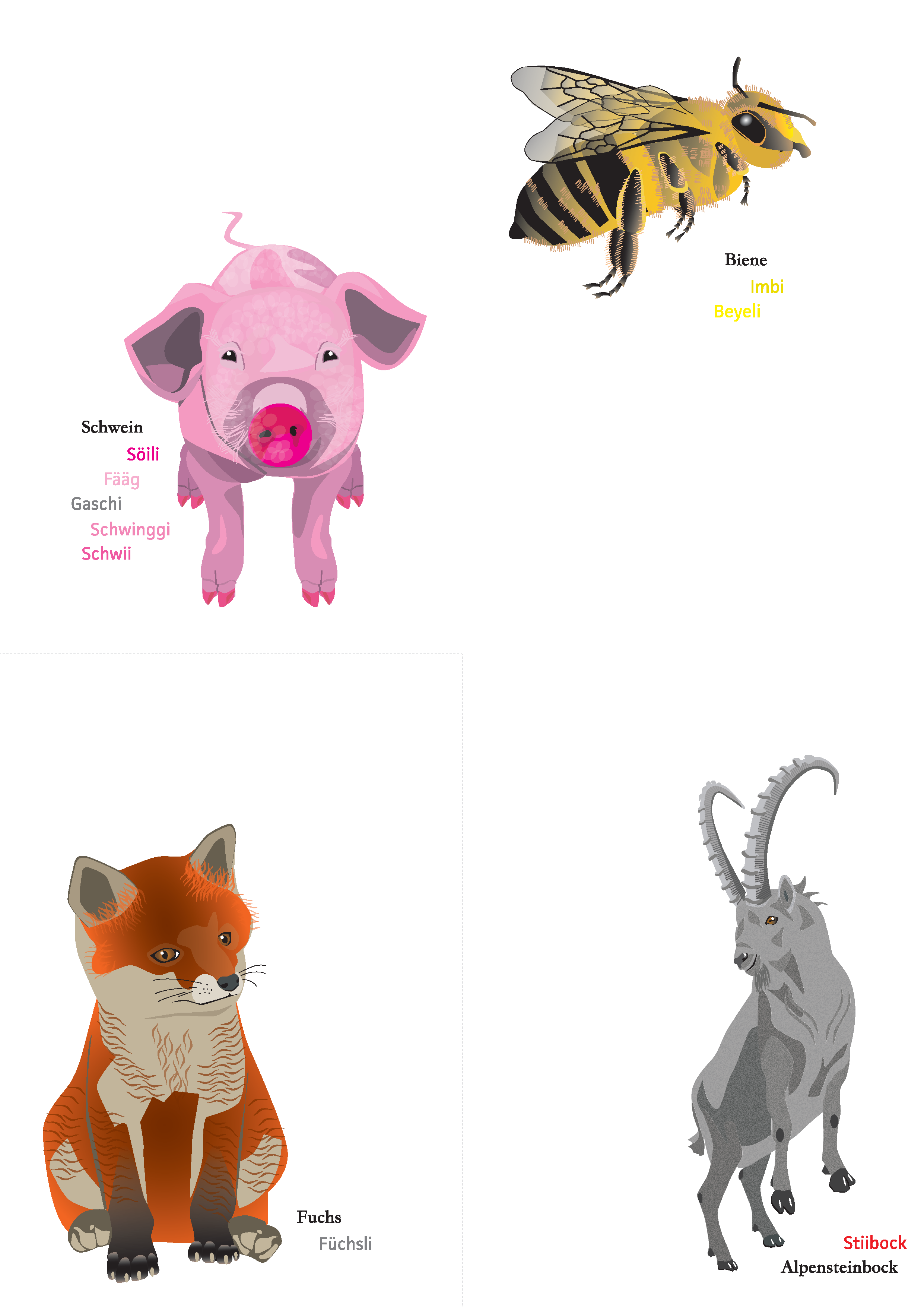 Postkarte zum Download Fuchs