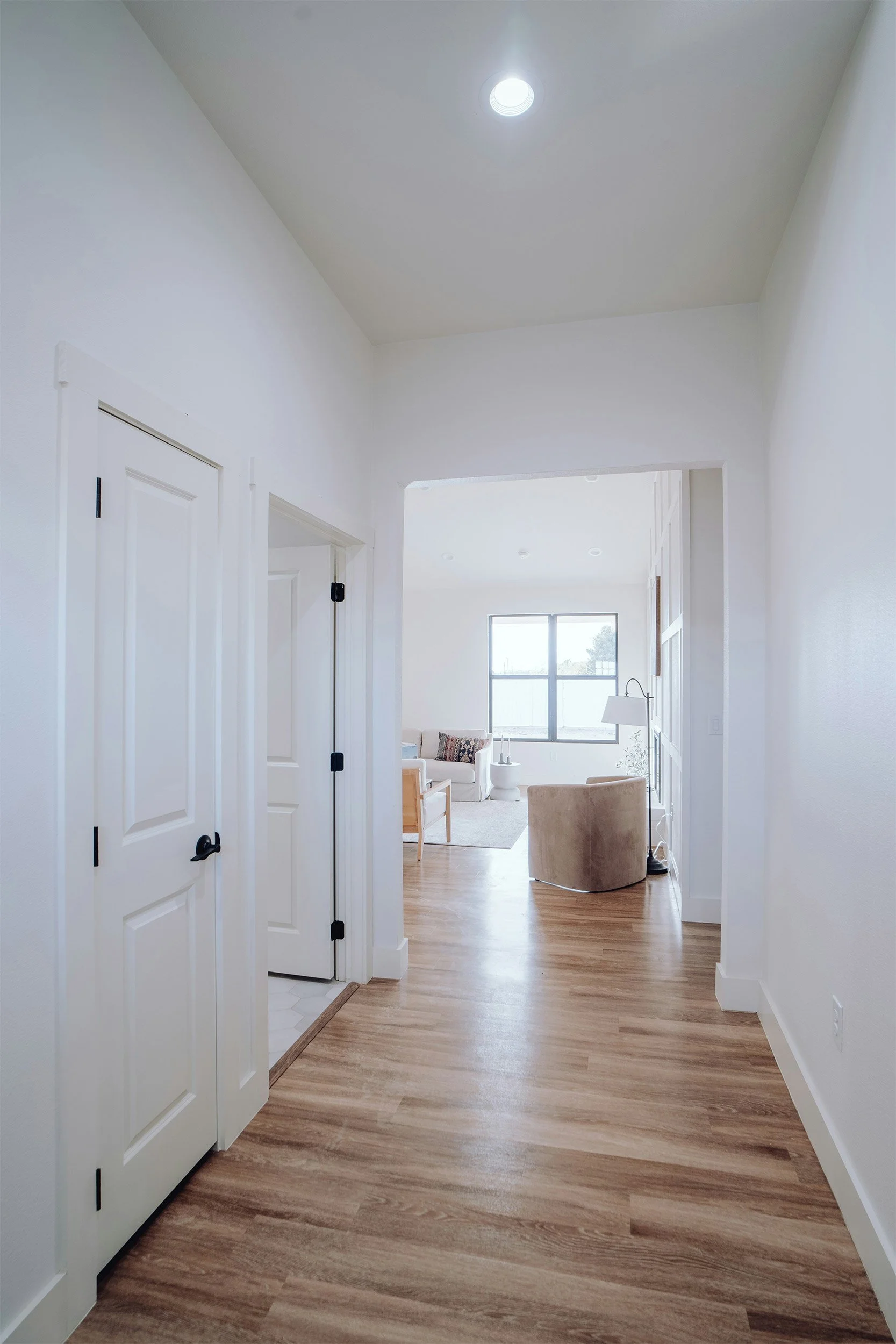 Fotomontage Korridor grau