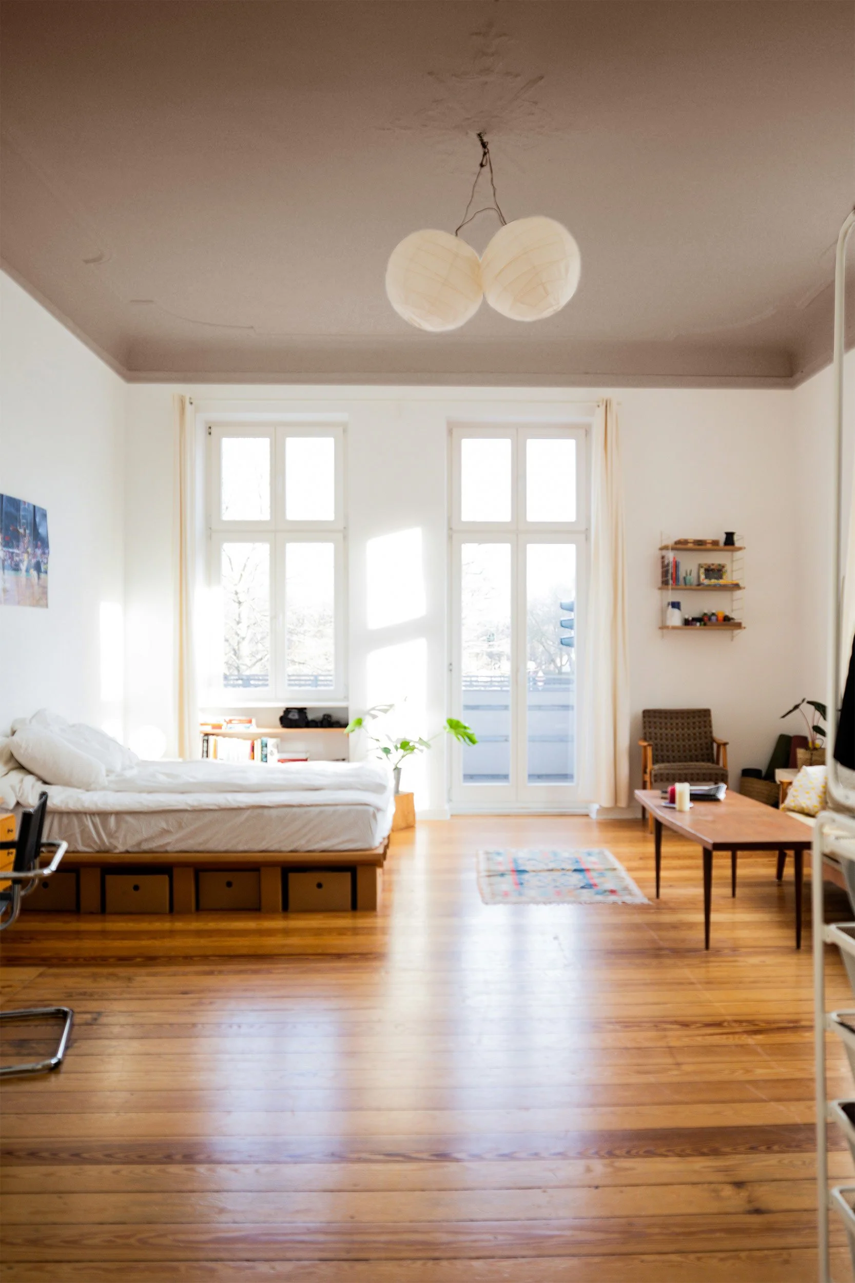 Fotomontage Decke braun