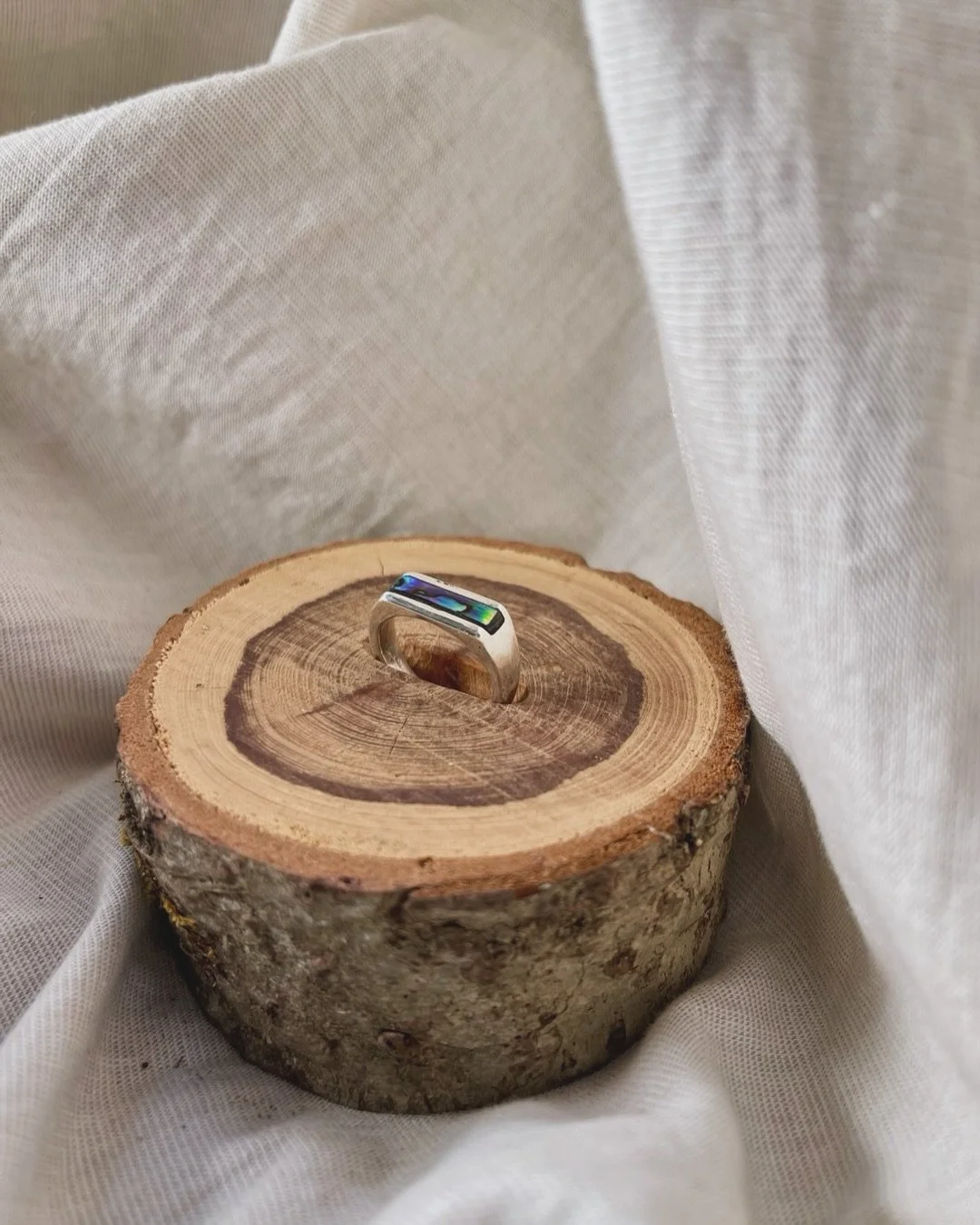 🦪 Perlmutt X Siegelring 
Gr&ouml;sse: 50-50.5