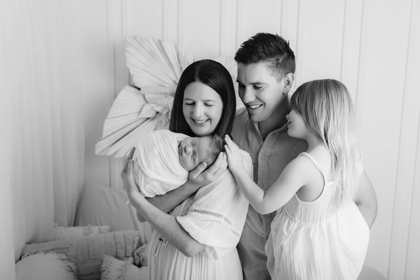 A family of three becoming four 🤍

Watching your baby step into her new role as big sister &mdash; the gentle touches, the quiet love, the tiniest details &mdash; is pure magic. Newborn sessions capture these fleeting moments and the love that grows