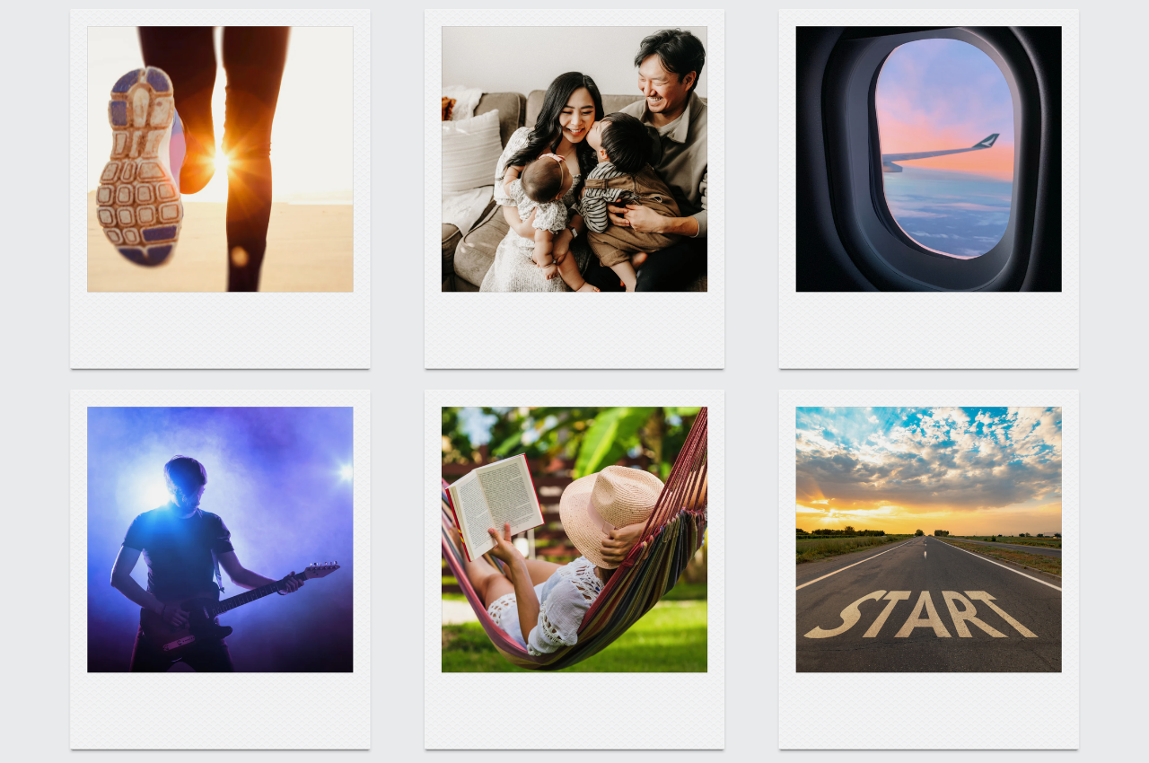 Choose images to represent your goals