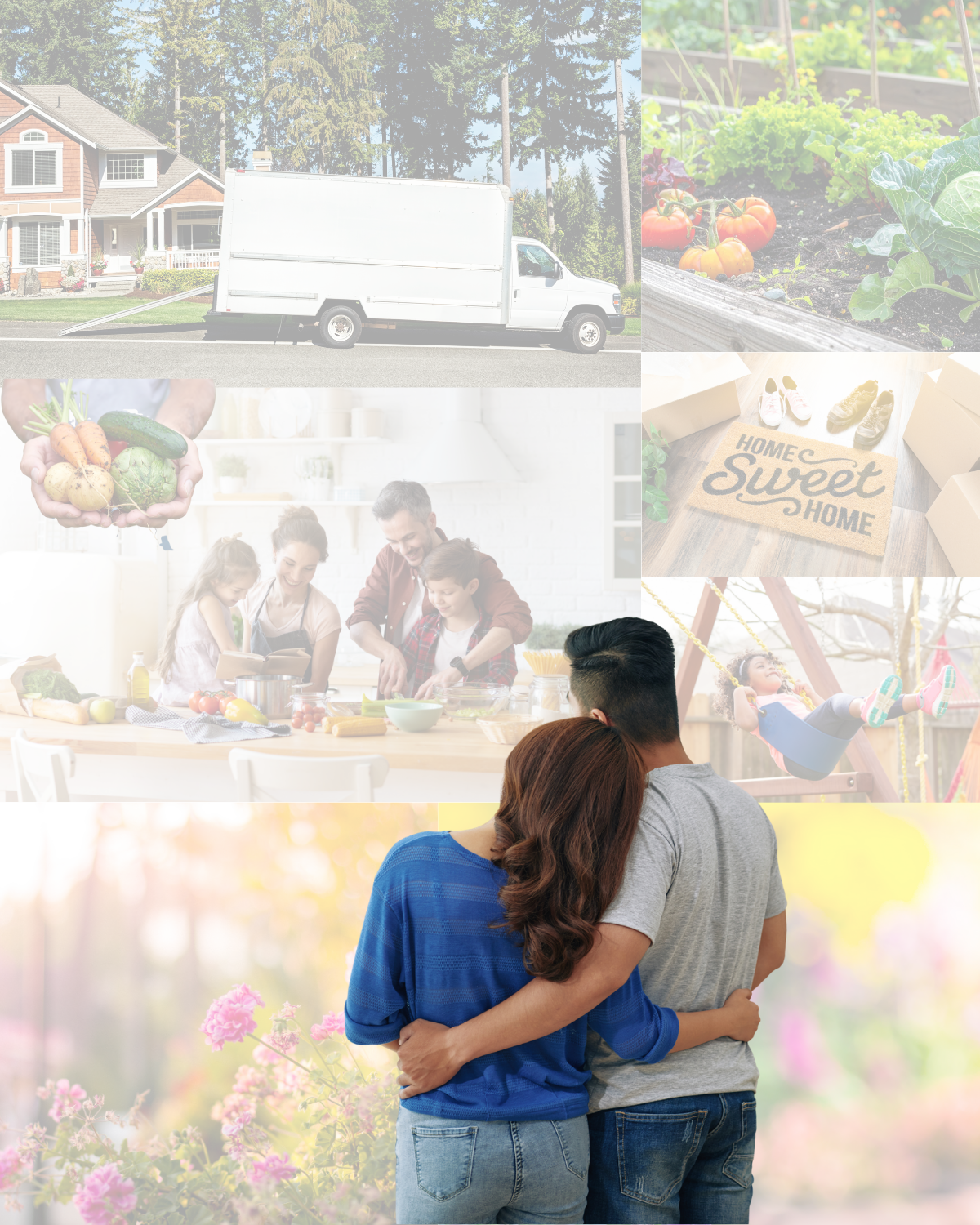 Couple dreaming about home and family