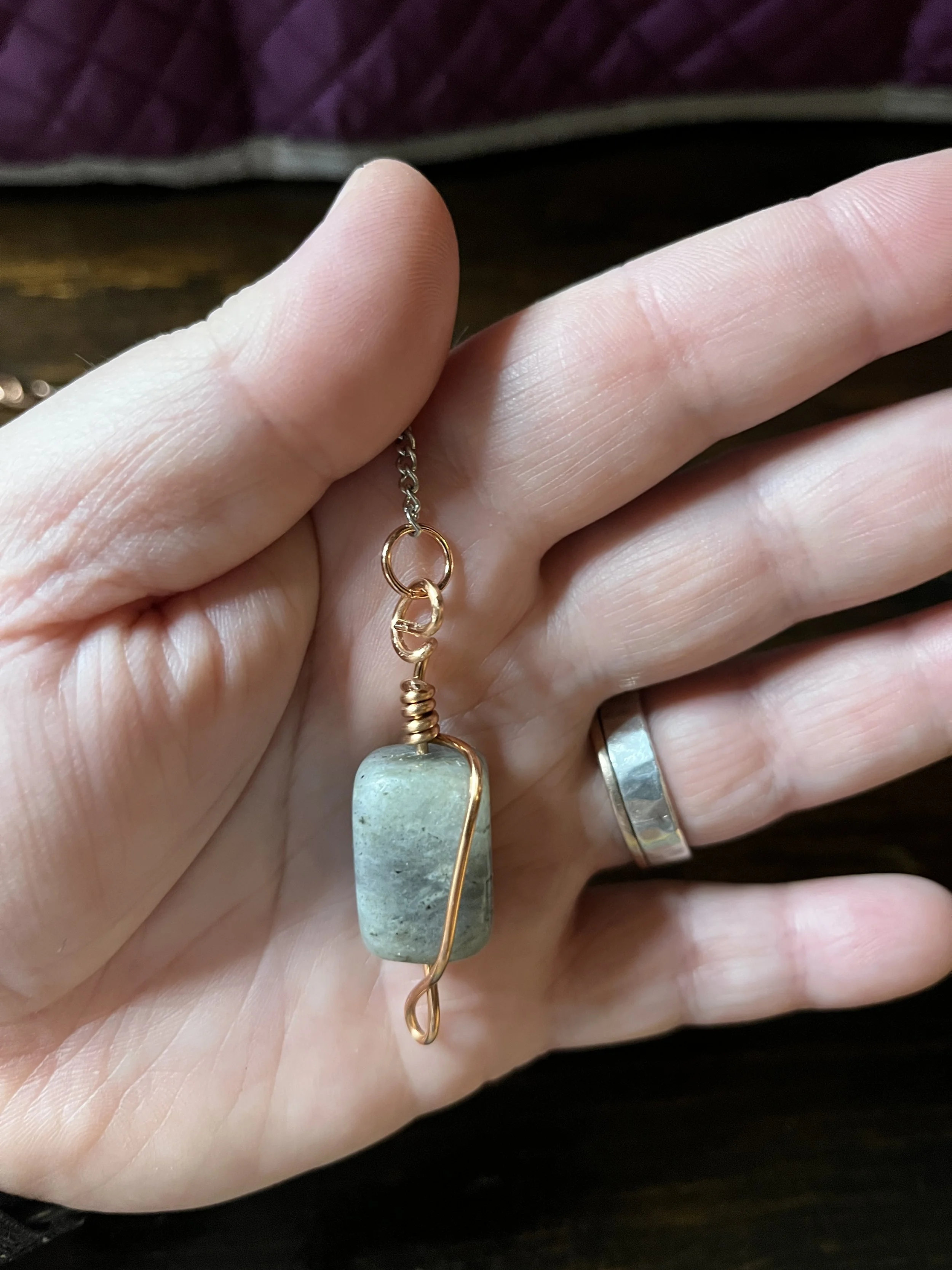 Moon stone pendulum 