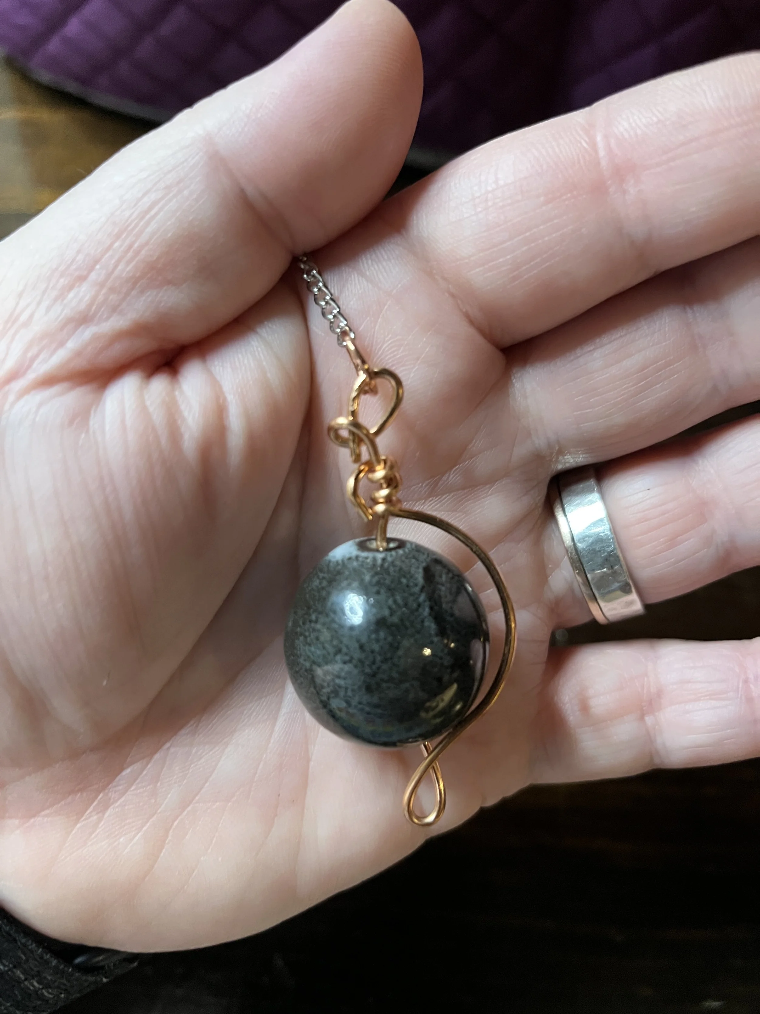 Black ceramic pendulum 