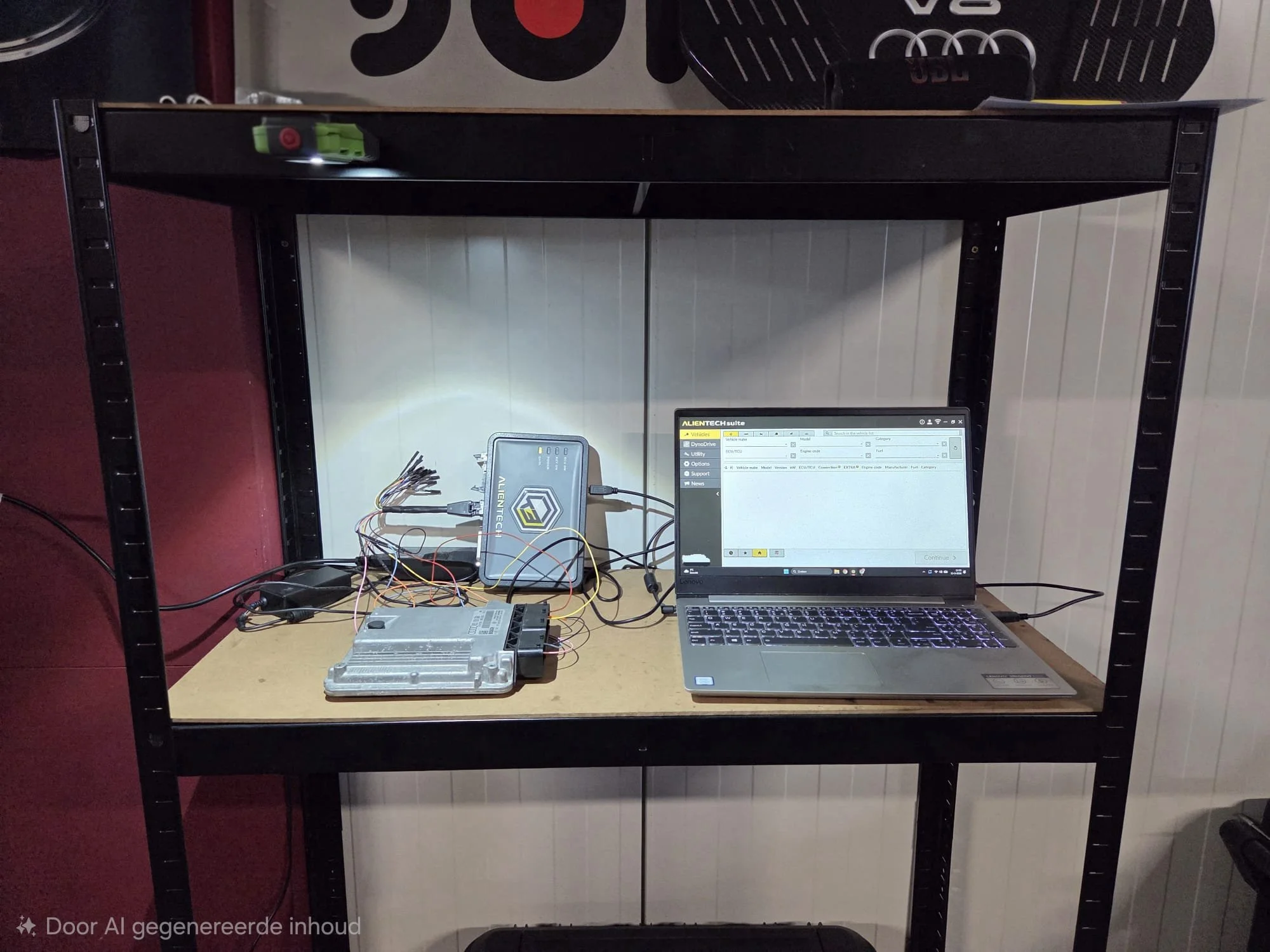 Tuning laptop en tuning tool