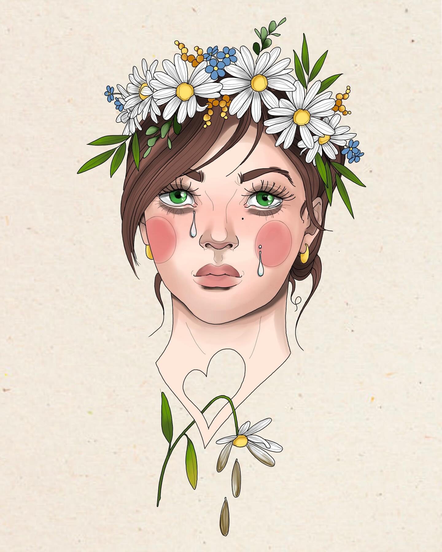 Daisy and Forget-me-not Sad Girl UP FOR GRABS!
please email or DM if you're interested 
#ottawatattooflash #ottawatattoo #ladyheadtattoo #flowertattoo