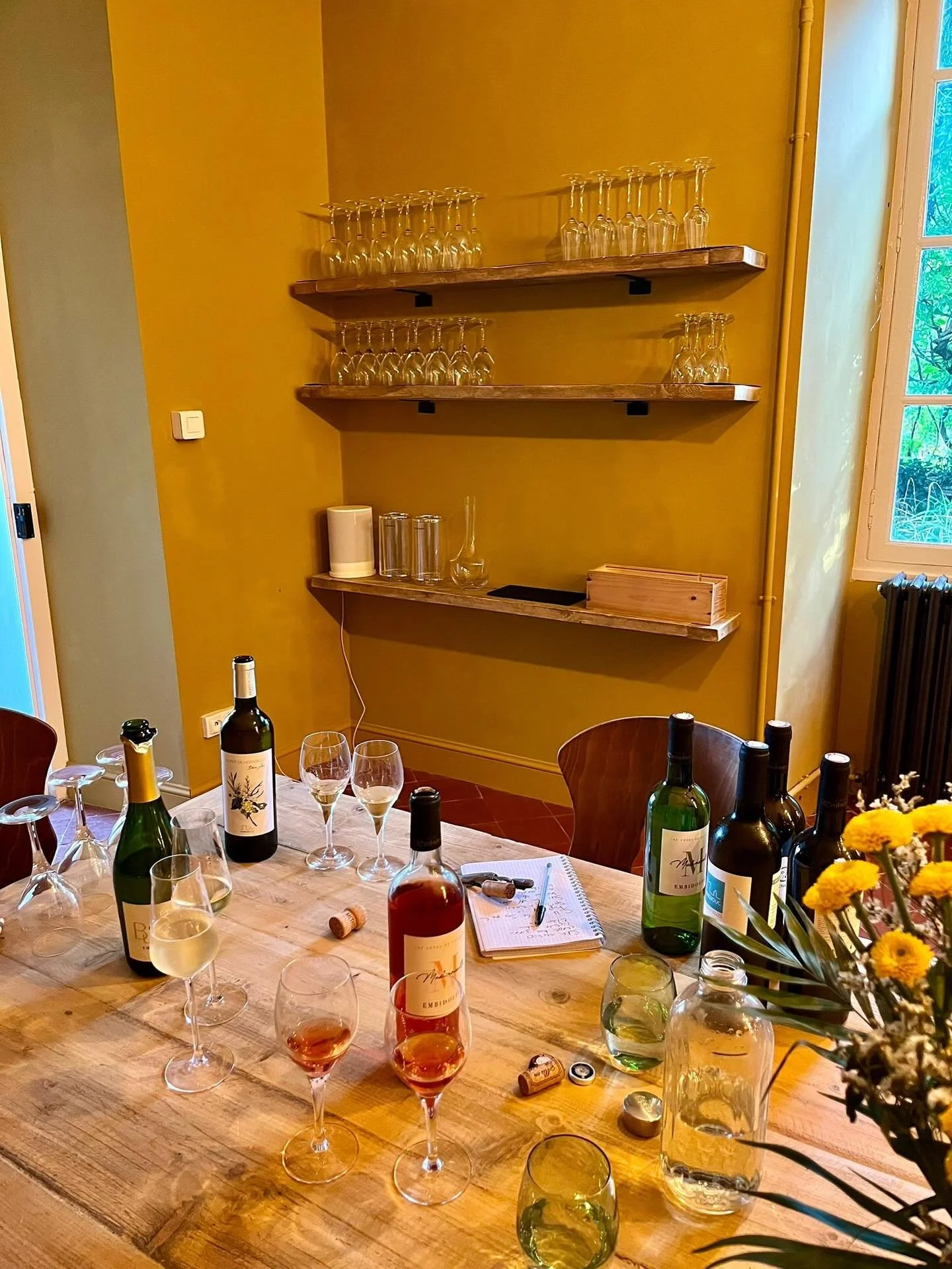 We&rsquo;ve been busy tasting a selection of locally produced wines ready to stock in our honesty wine cellar 🍷 Sant&eacute;!