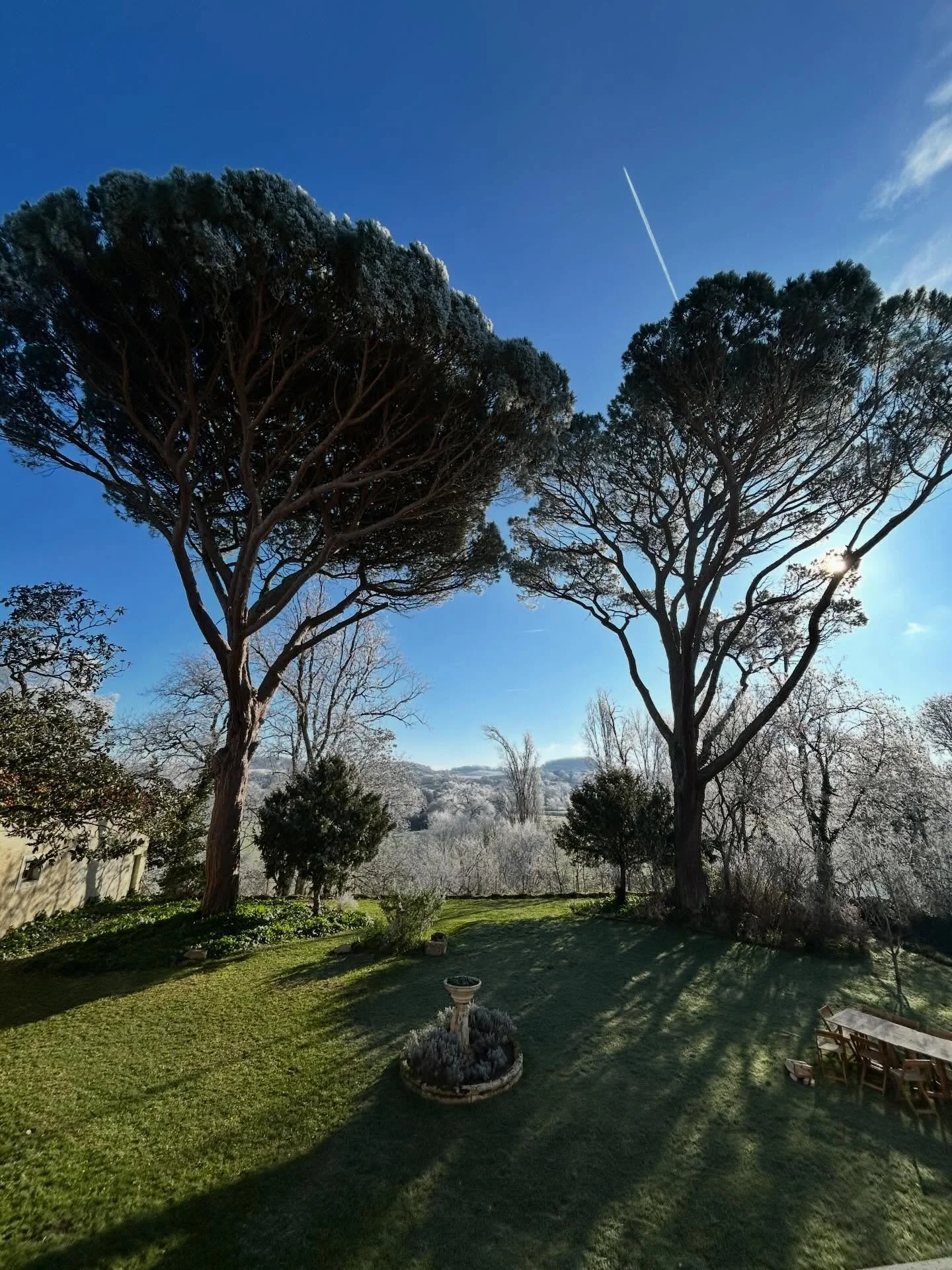 More cold misty mornings here. Quiet days at the Chateau - painting, building, fires on. 

Exciting news - spring and summer retreats are coming! 🧘&zwj;♂️ 💪🏼 

#frenchretreats #winterinfrance #quietdays #chateaulife #frenchholidays