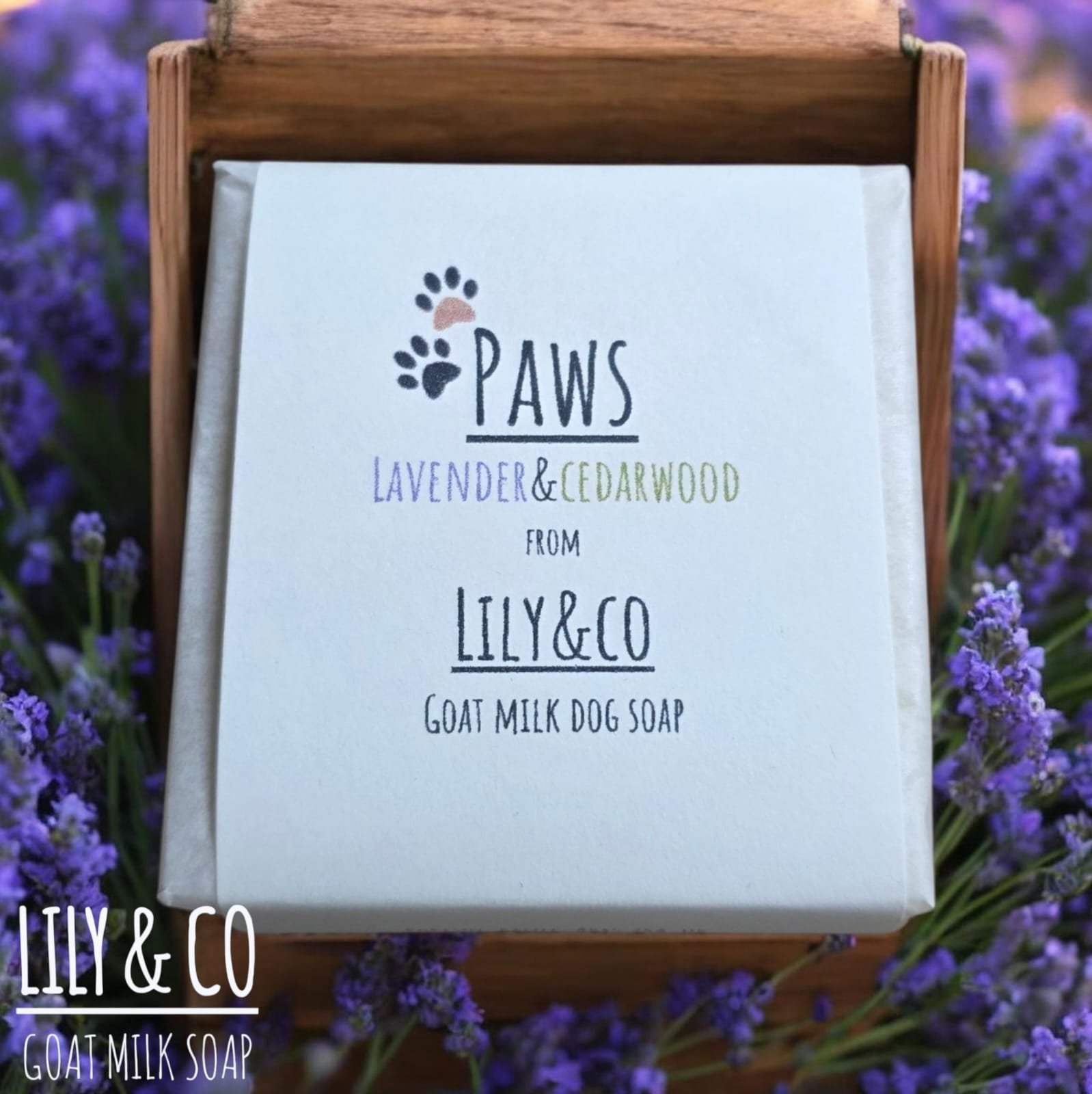 Natural Goat Milk Dog Soap – Lavender & Cedarwood