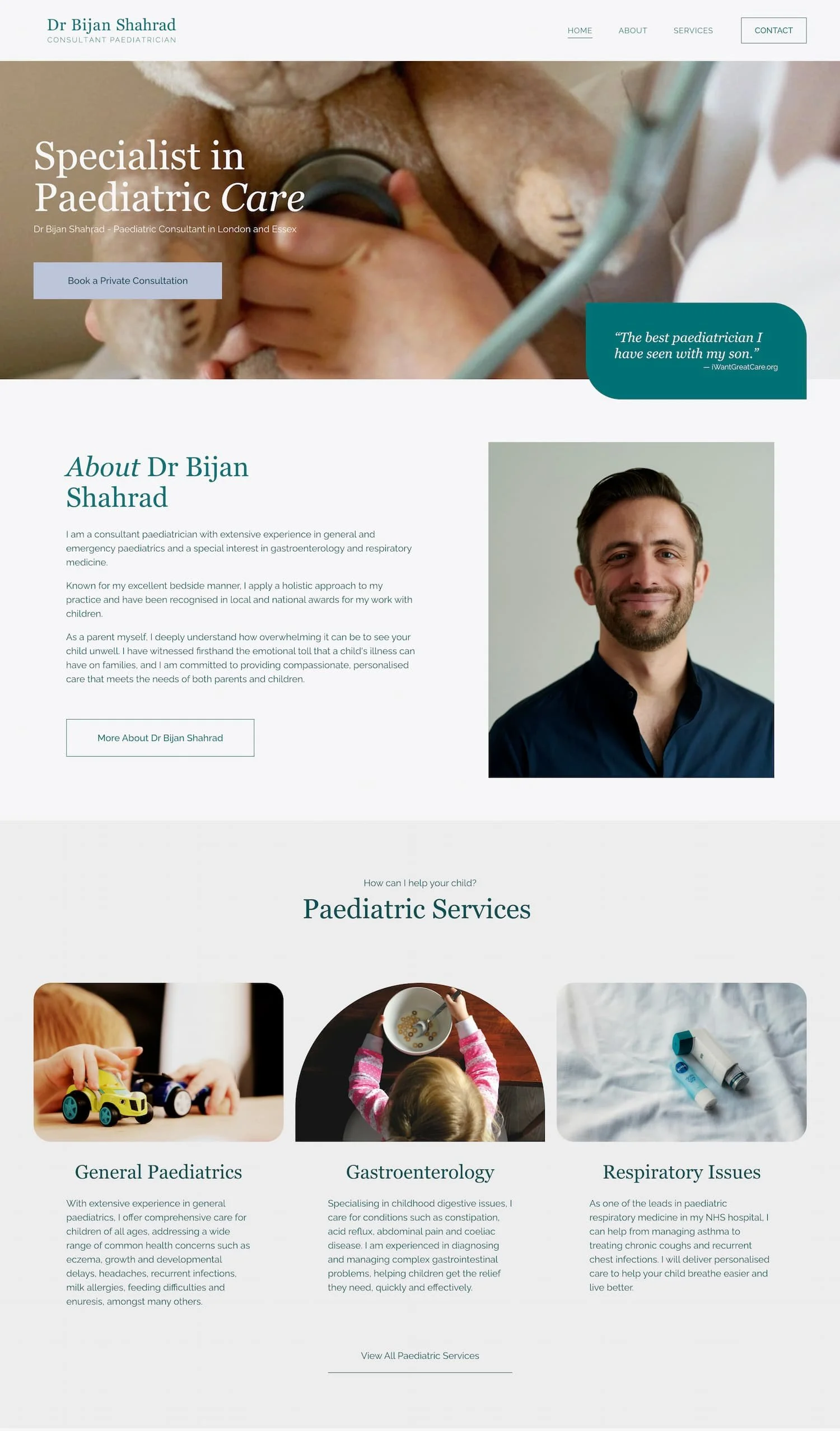 Bijan Shahrad homepage