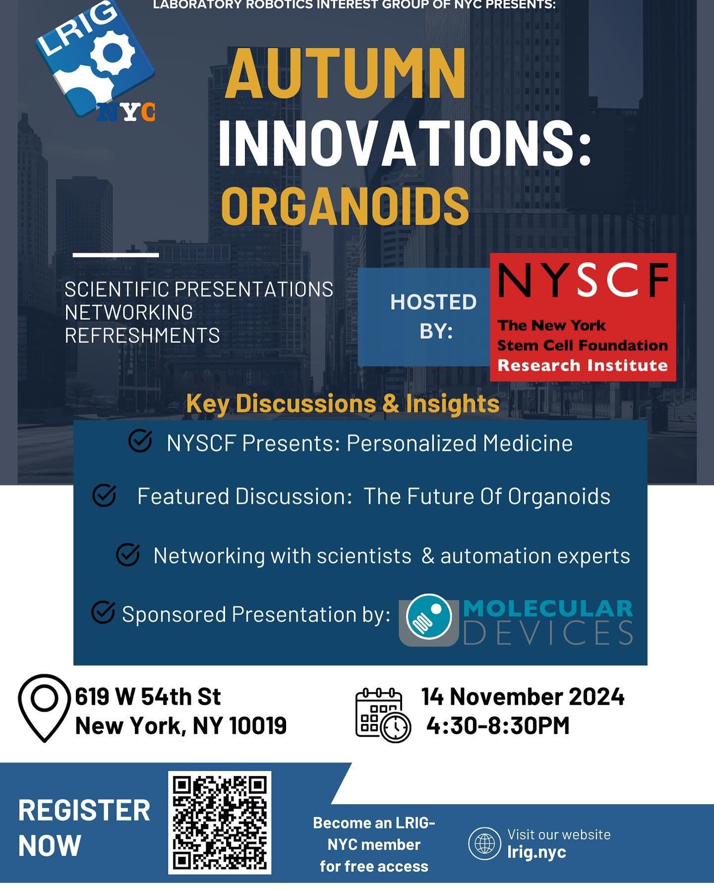 🍂🔬 Autumn Innovations: Organoids 🍂🔬

Join us next week for an exciting evening exploring the future of lab science at LRIG-NYC&rsquo;s Autumn Innovations: Organoids! 🌱✨ Dive into the world of 3D cell culture and discover the latest advancements 