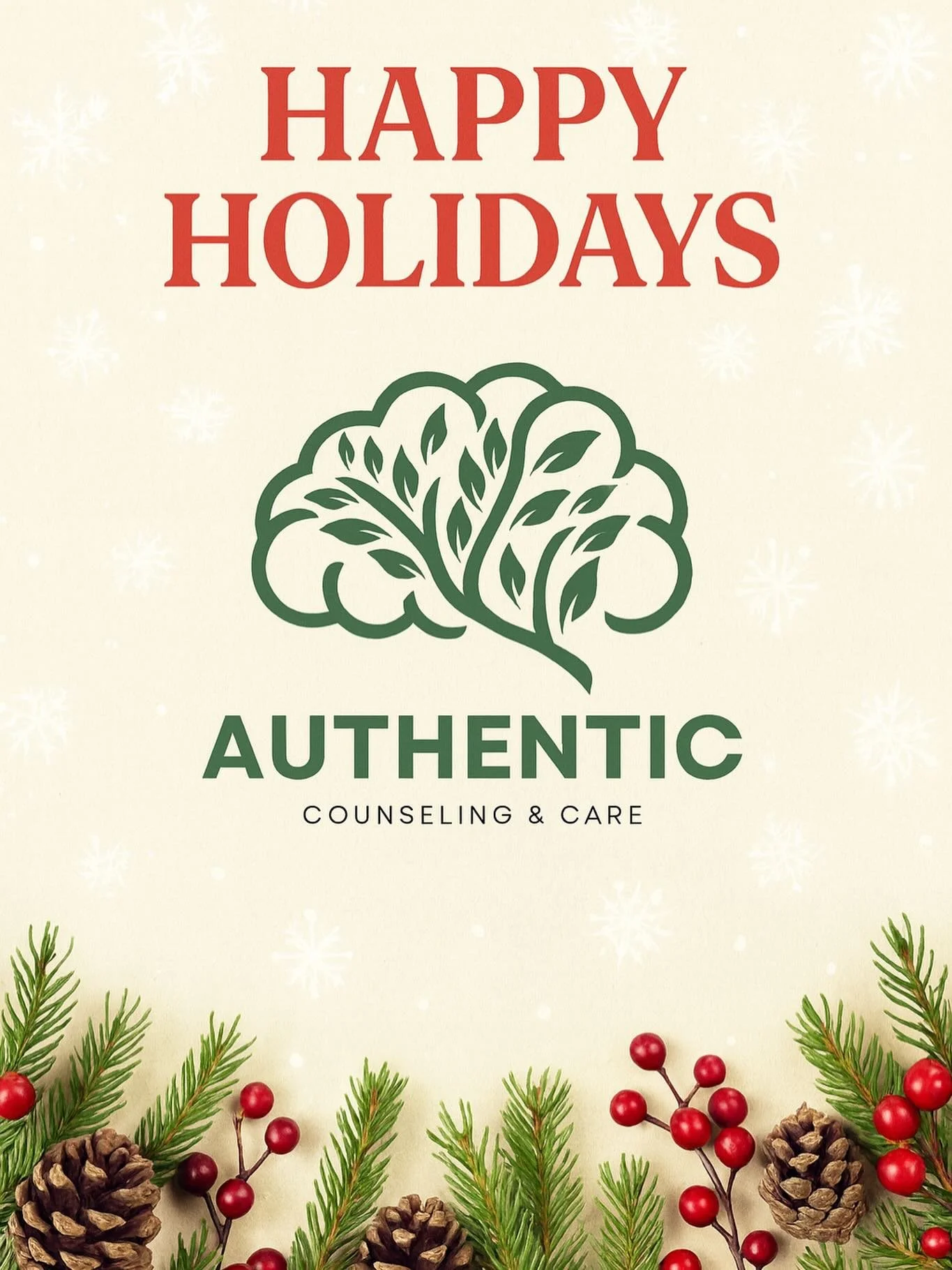 The holidays can bring joy, stress, and everything in between. Wherever this season finds you, we&rsquo;re wishing you gentleness and care.
Happy Holidays 💚