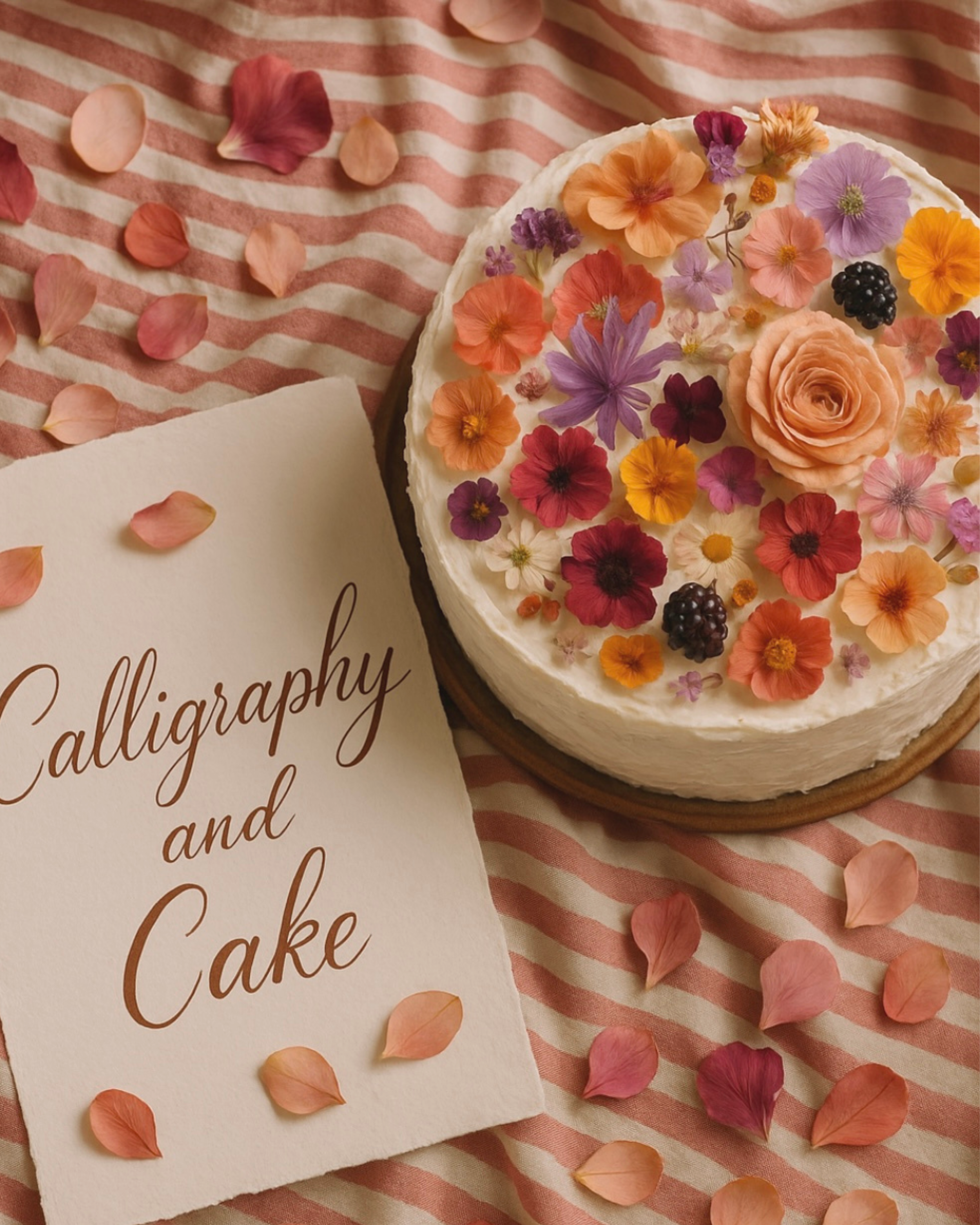 Calligraphy &amp; Cake at Berwick House