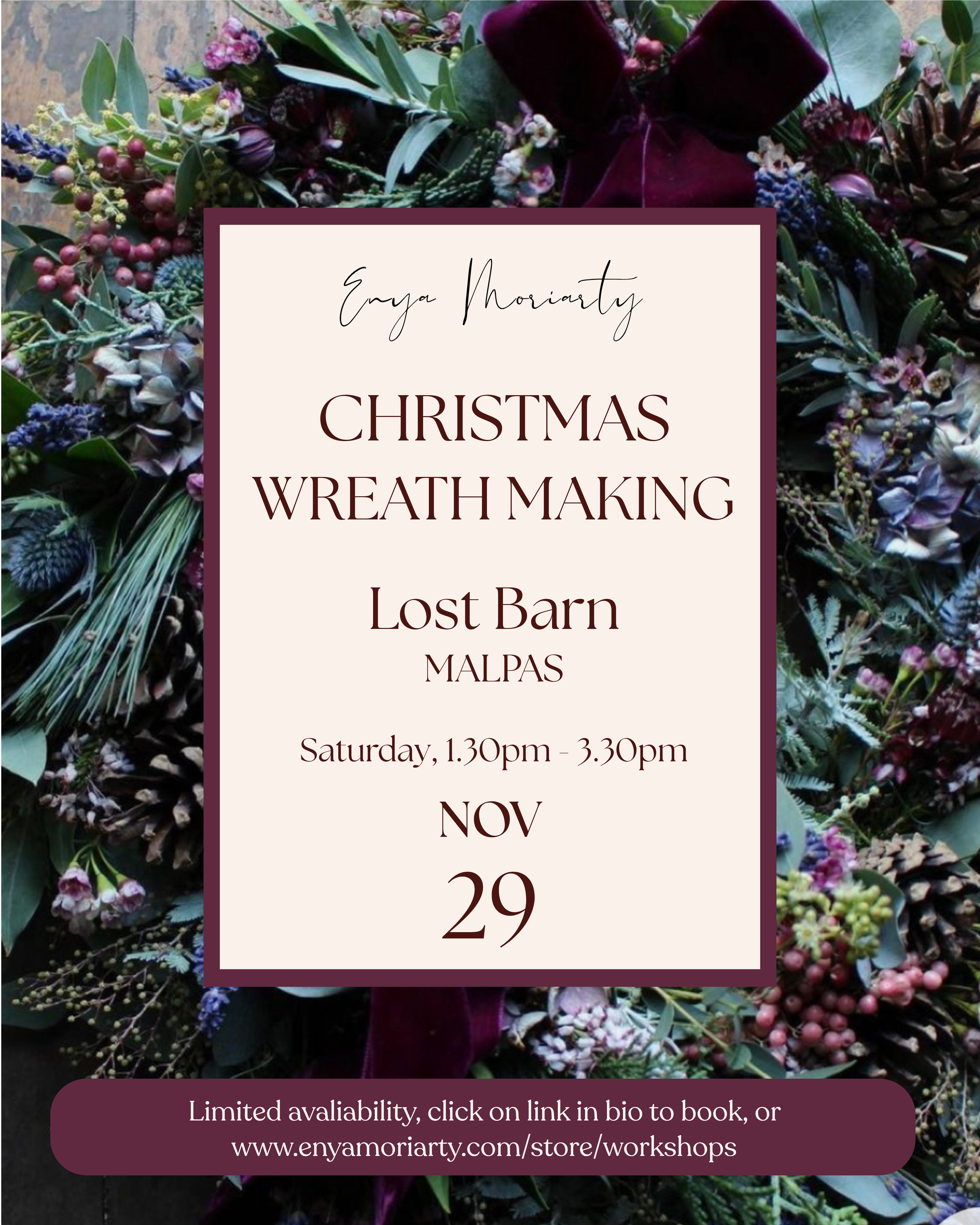 Christmas Wreath Making at Lost Barn