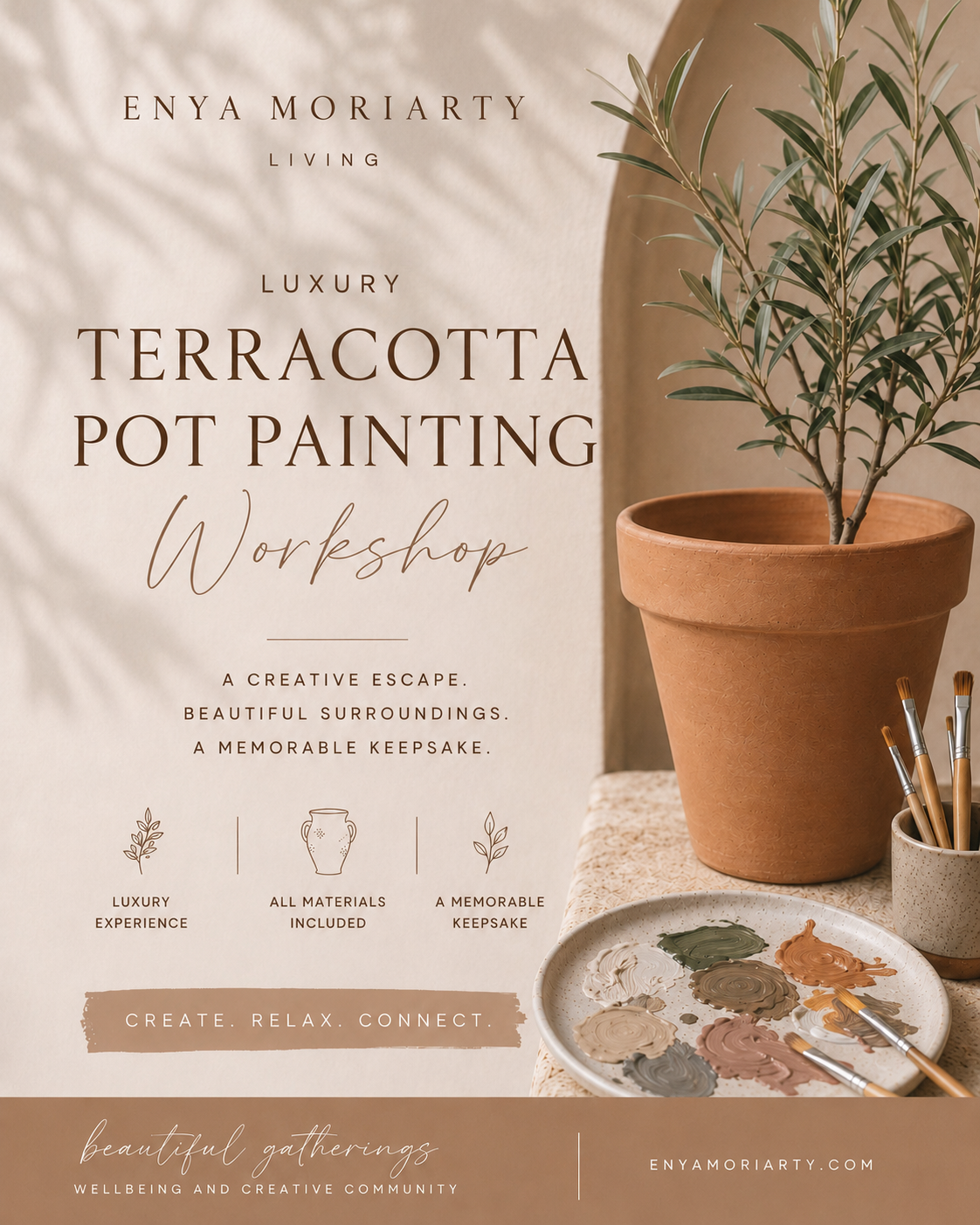 Decorative Plant Pot Painting - EDGBASTON, 10th July