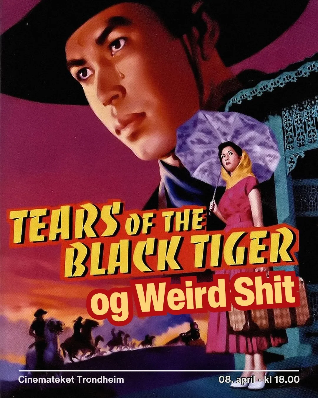 Da er onsdagen kommet, og vi stiller med &aring;pne d&oslash;rer p&aring; Cinemateket klokken 18.00. Tears of the Black Tiger hedrer thailandsk melodrama og klassisk western om hverandre. Denne er g&oslash;y &aring; f&aring; med seg! 🎬🐅🤠