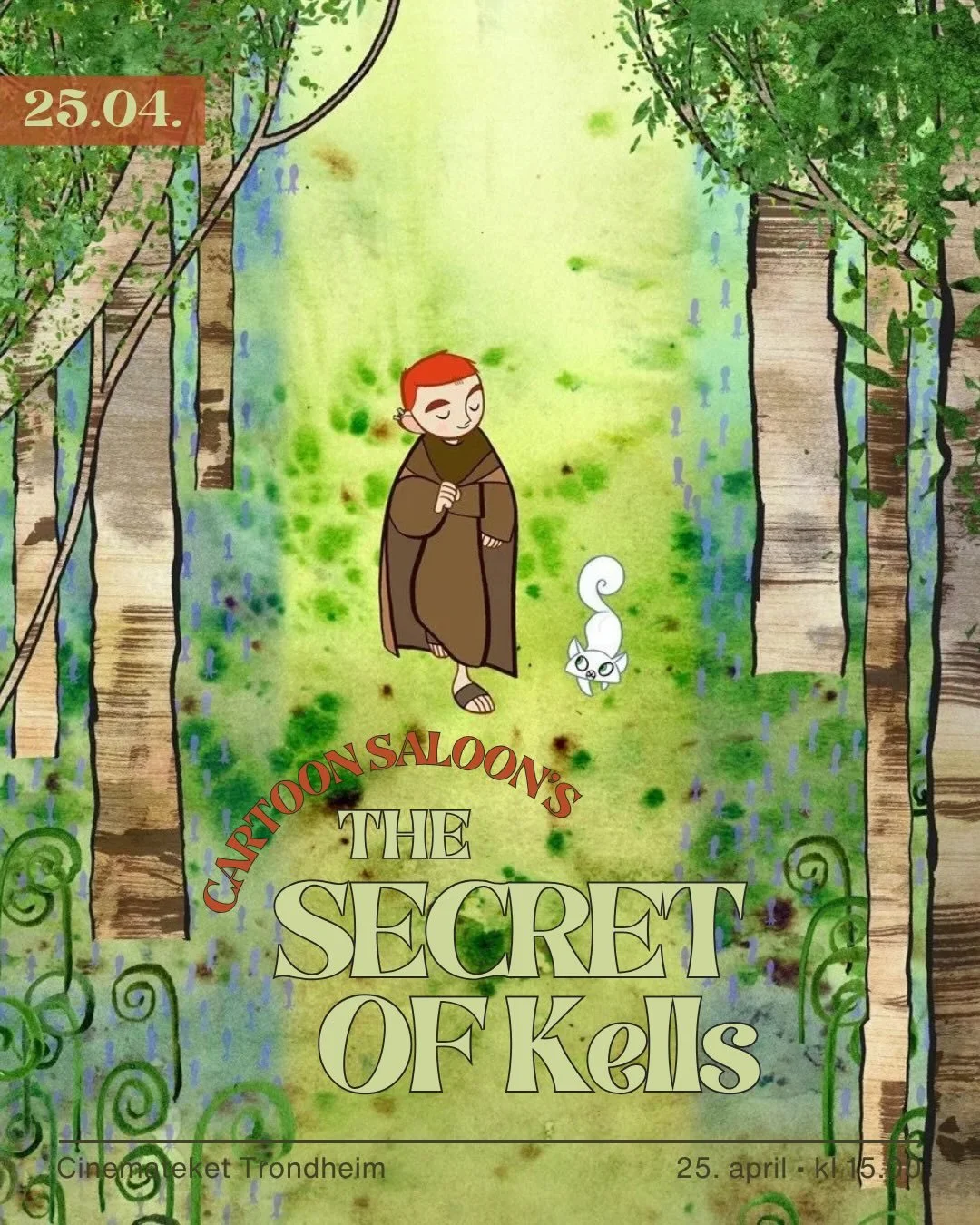 The Secret of Kells er f&oslash;rste filmen vi viser under Irish Folklore Trilogy p&aring; l&oslash;rdag ✨ Visning klokken 15.00 🌱🎬🦉
