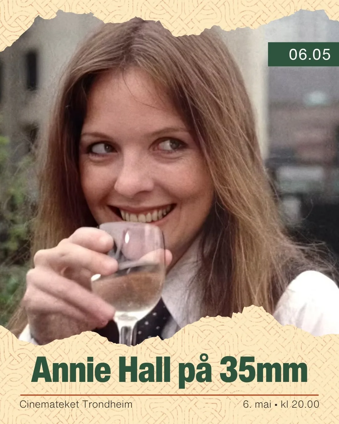 Annie Hall🍿 P&aring; onsdag viser vi Annie Hall p&aring; 35mm👔🤓 Kom p&aring; Cinemateket for &aring; oppleve Diane Keaton og Woody Allen p&aring; storskjerm 🎬❣️