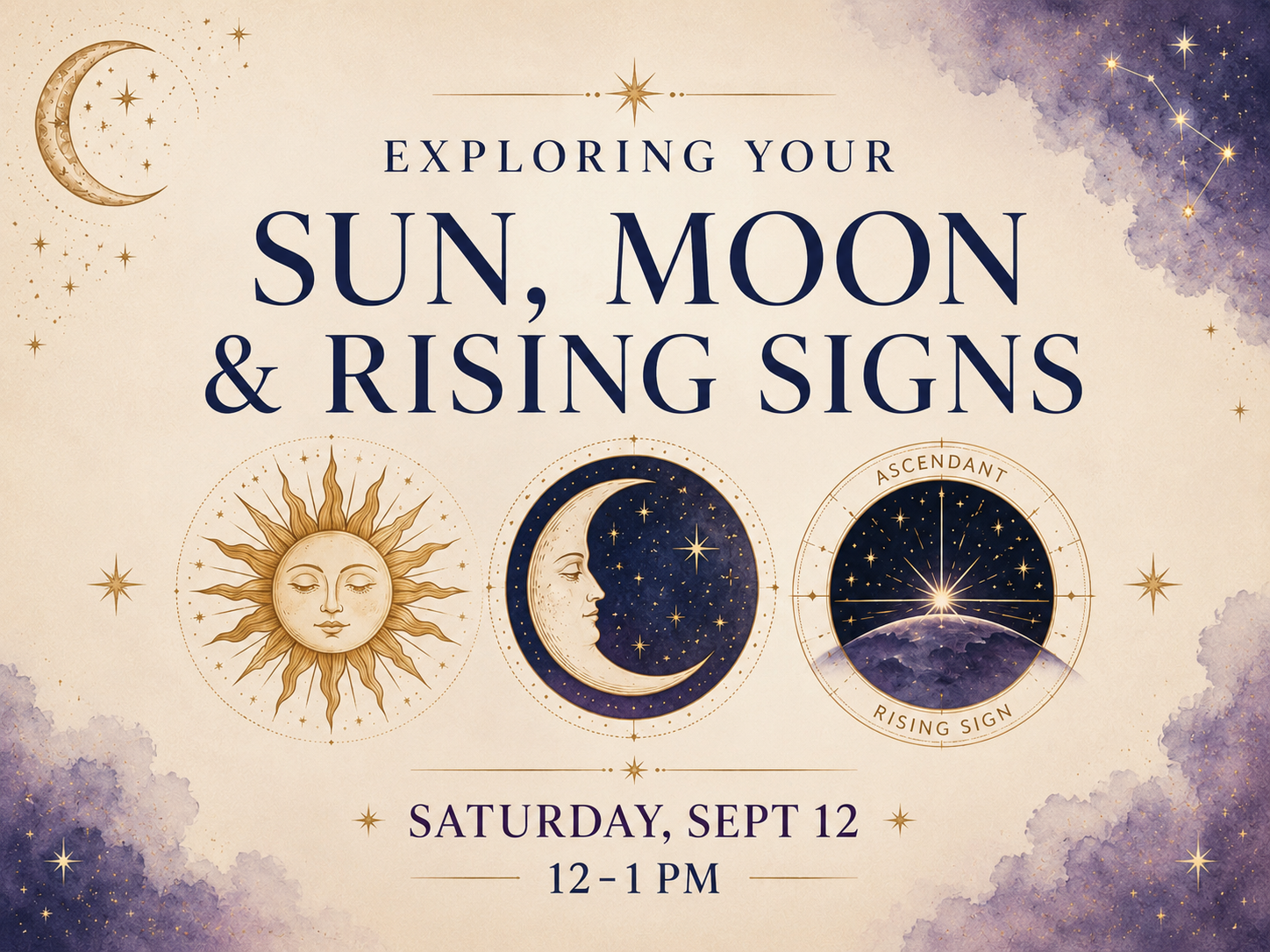 Exploring Your Sun, Moon, & Rising Signs