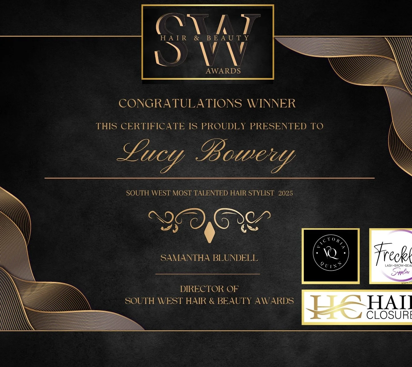 We are over the moon to share some incredible news&hellip; ✨
Our very own Lucy has been awarded &ldquo;Most Talented Hairstylist&rdquo; at the South West Hair &amp; Beauty Awards 2025! 🏆

This achievement reflects the dedication, passion, and creati