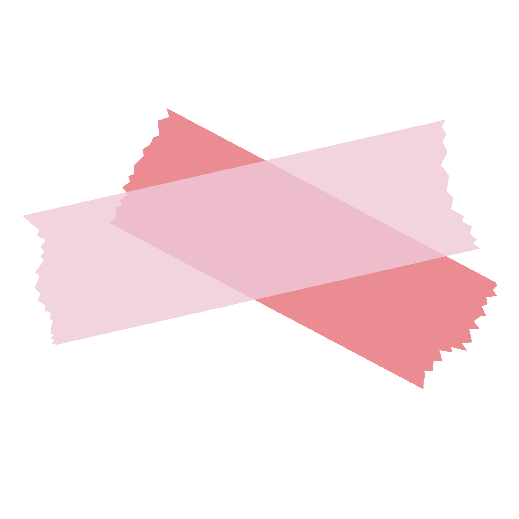 Overlapping red and pink IPAQ medals with black background.