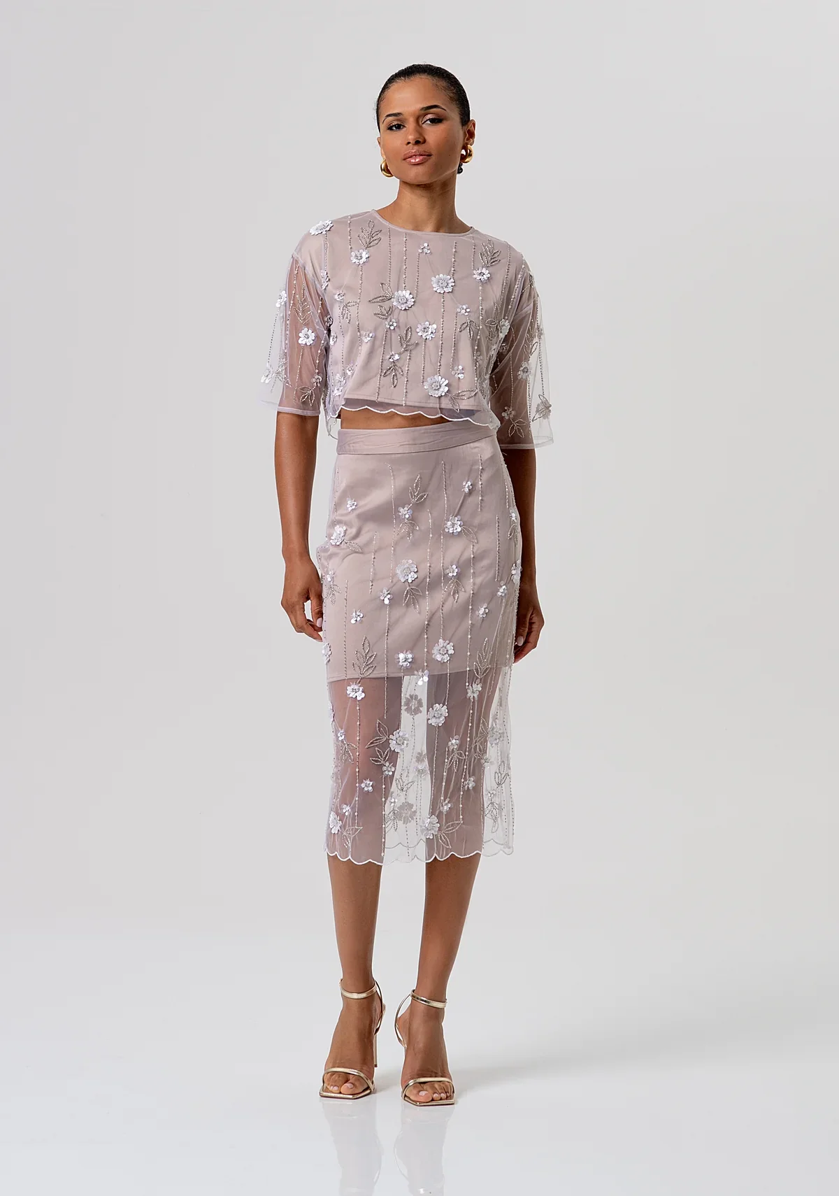 top tulle fracomina