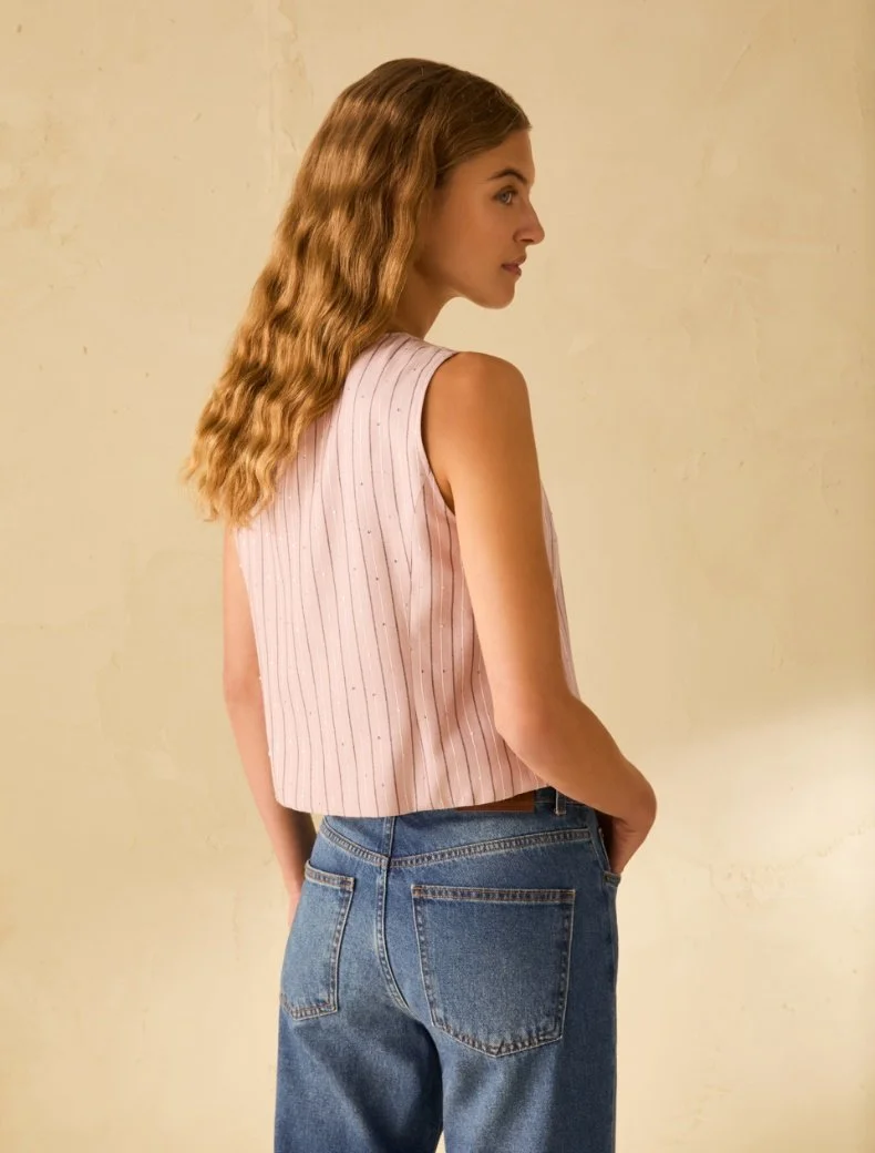 gilet paillettes pennyblack