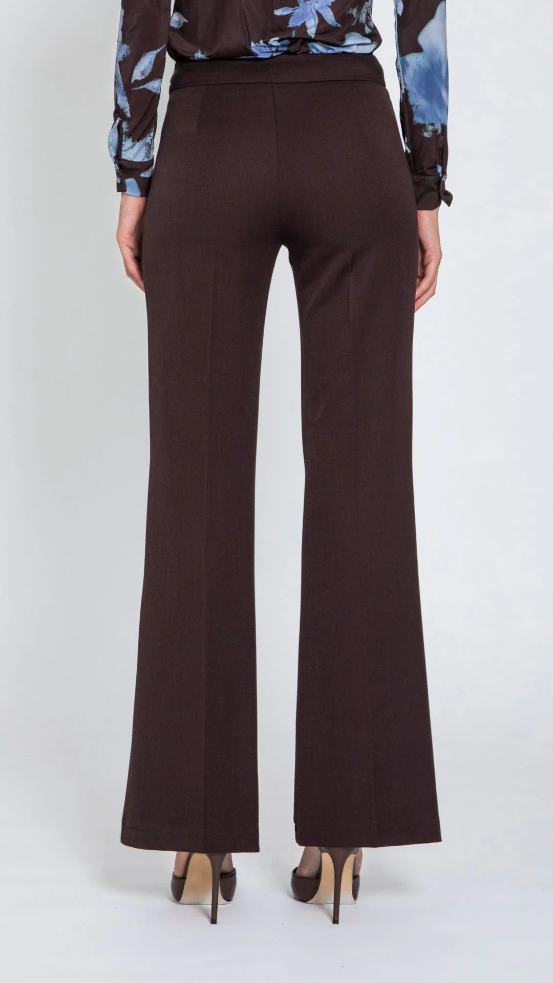 FAVOLA - PANTALONE CON FIBBIA E NERVATURA ZIP LATERALE