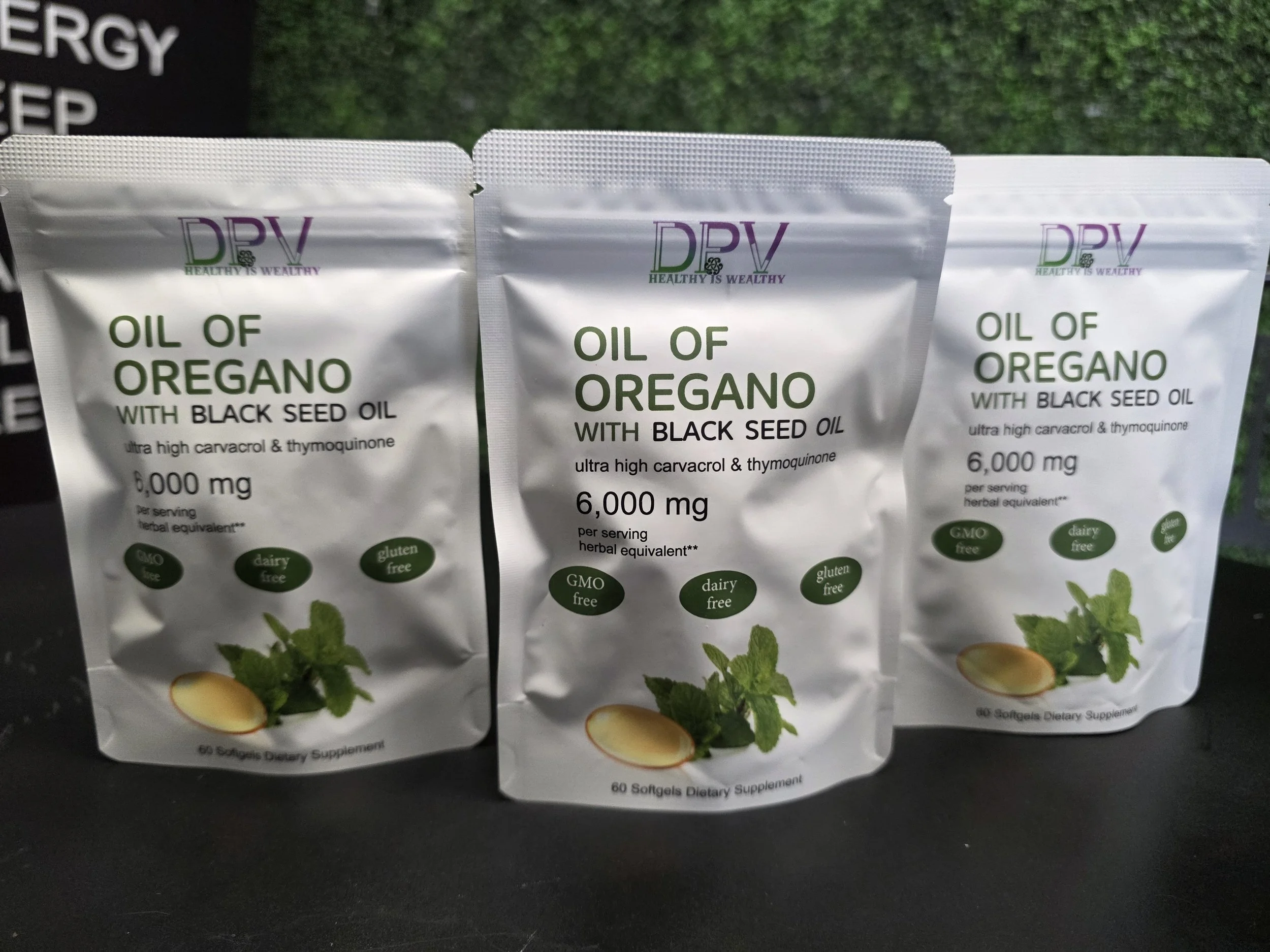 DPV Oregano Black Seed Gel Capsules