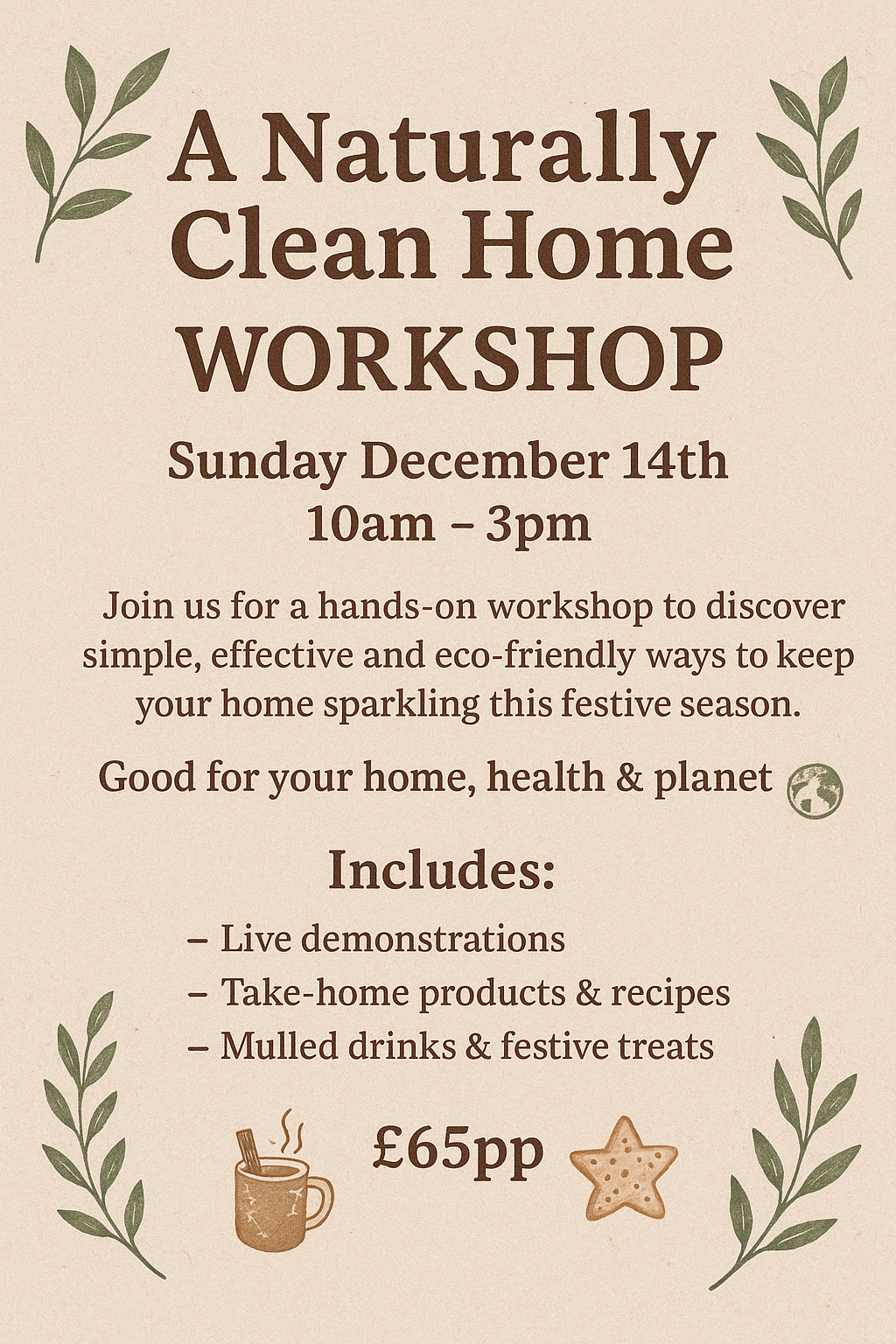 NATURAL HOME CLEANING WORKSHOP