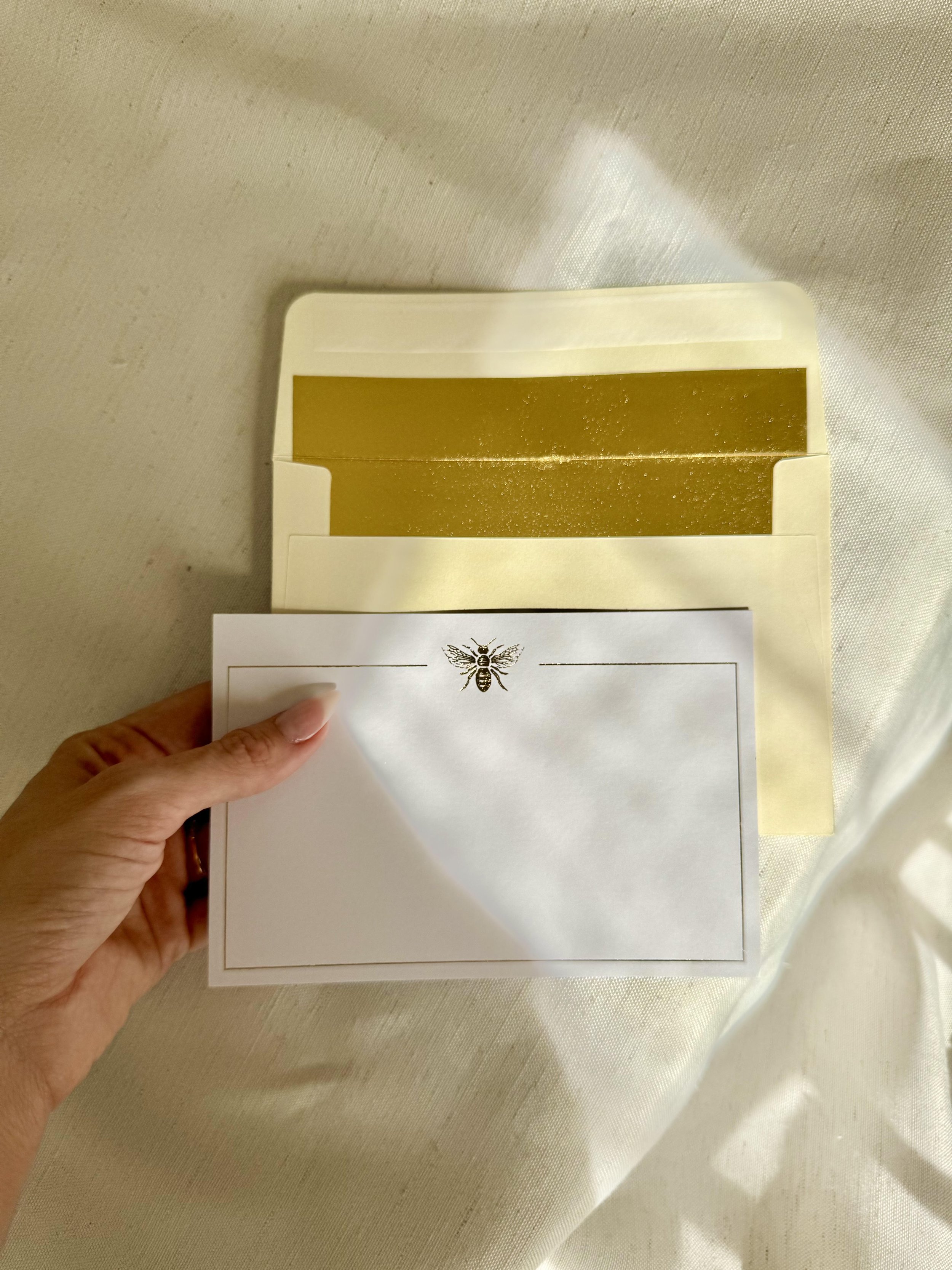 Gold Foil Personalized Note