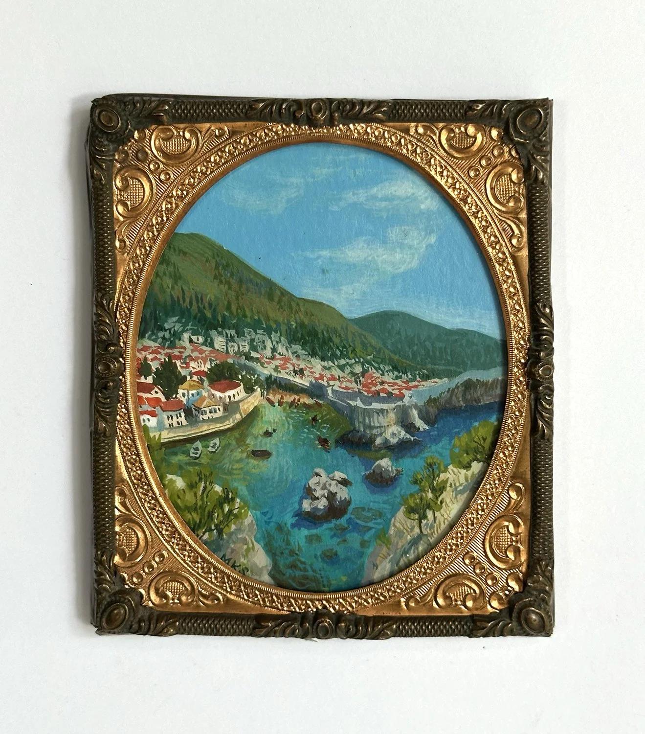 Dubrovnik mini landscape 3 1/4”x2 3/4”
