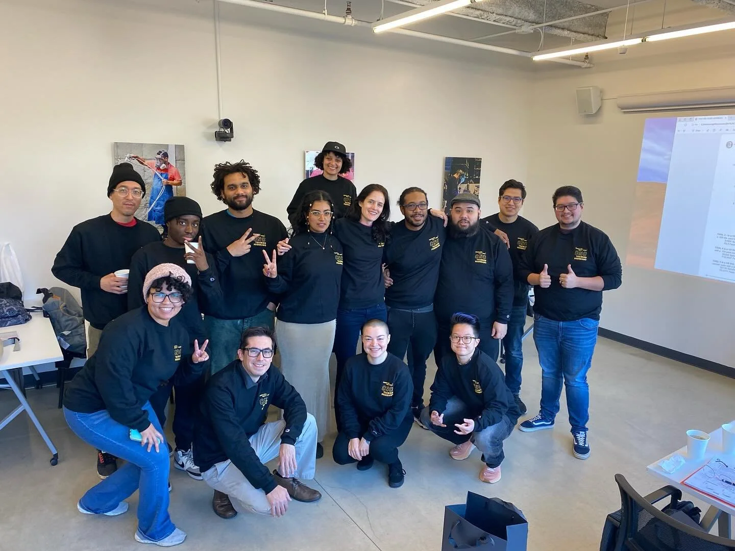 I had the pleasure of teaching 16 student in the basics of Operator for CNC Machines. Everyone of them were outstanding and learned so much. Gave me a card in the end of the course. Really highlighted my endless patience lol. #brooklynnavyyard #haas 