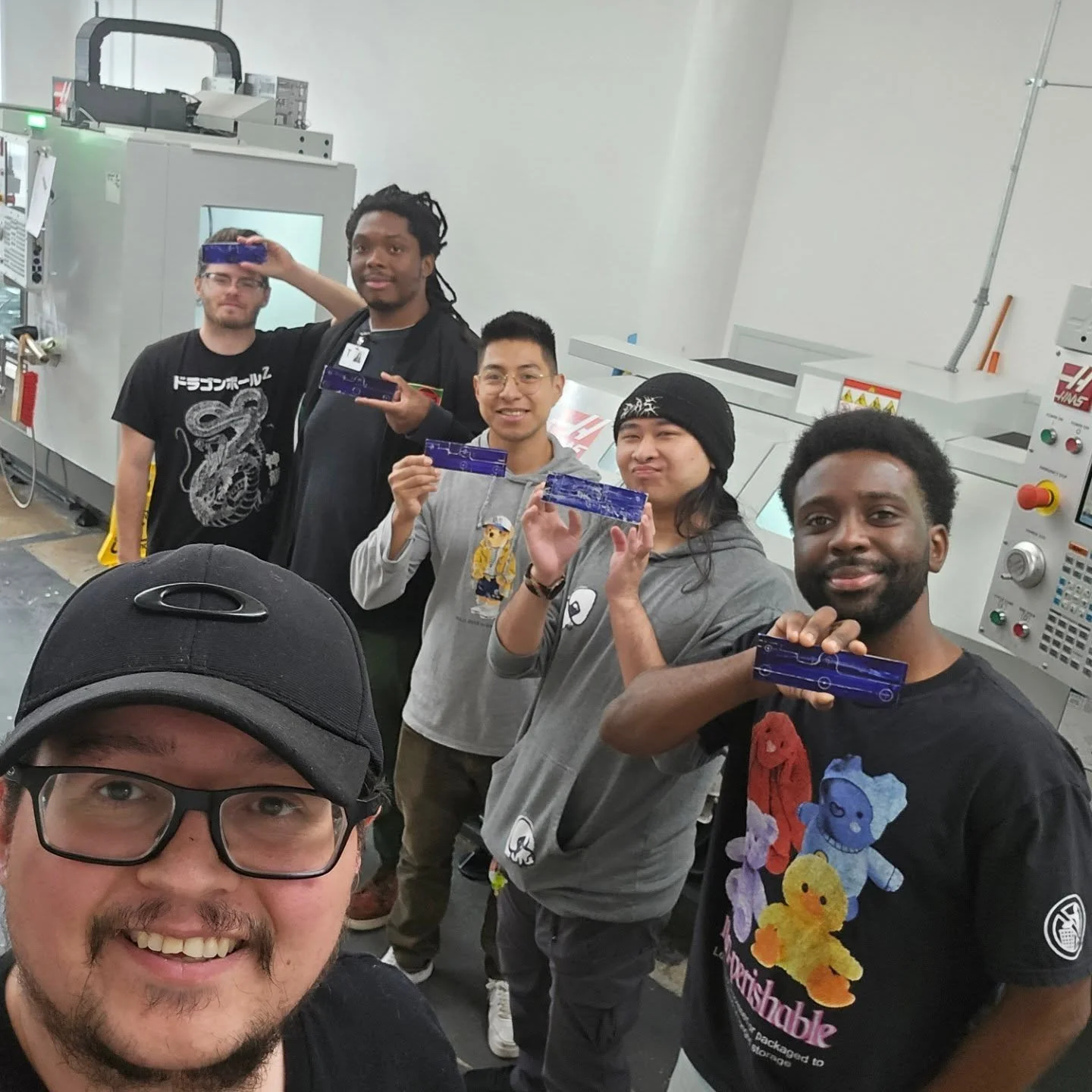 Students visiting Protospark and finishing their Layout Project! Grateful to teach the next generation of machinists! #machineshop #haas #manualmachining #brooklynnavyyard #manufacturing #machinist #machineoperator