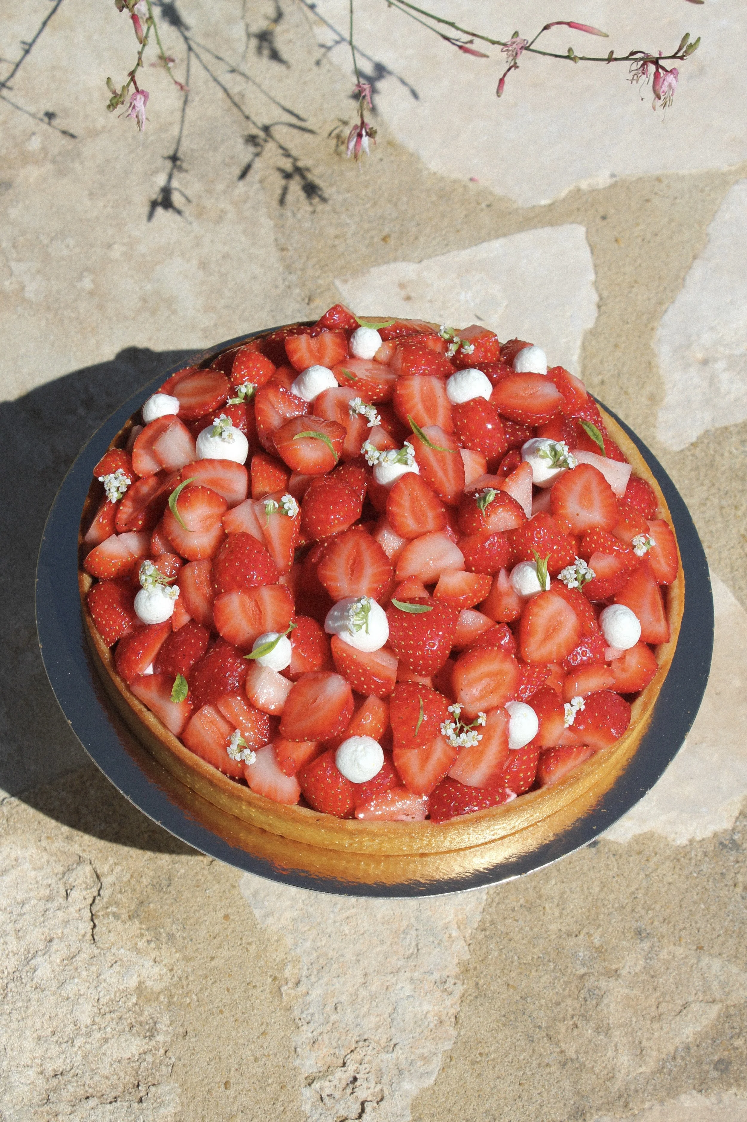 Tarte du mois : Fraises, verveine