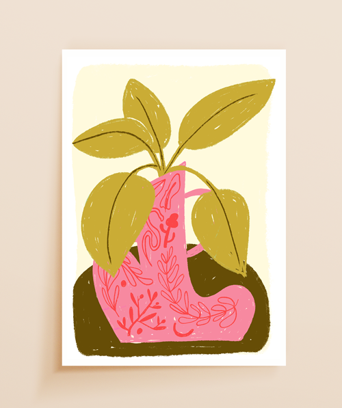 Carte Vase fleurs